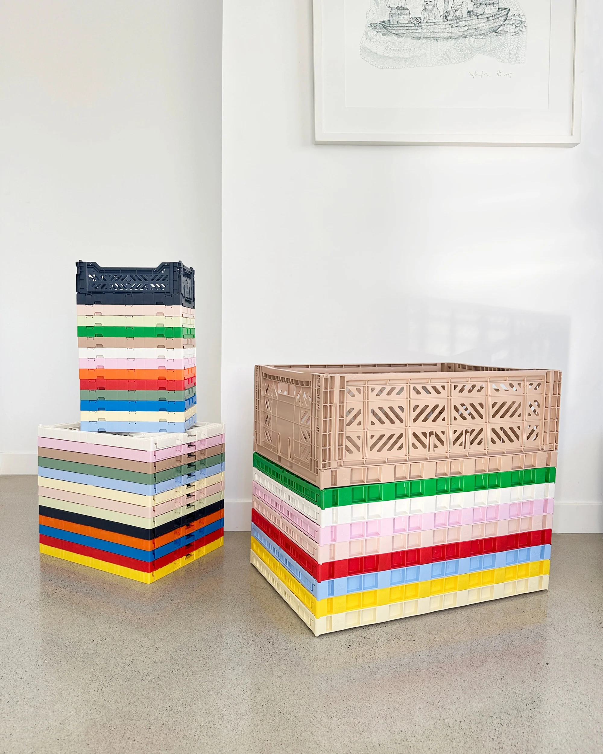 Folding Crates - Blue - Image 6