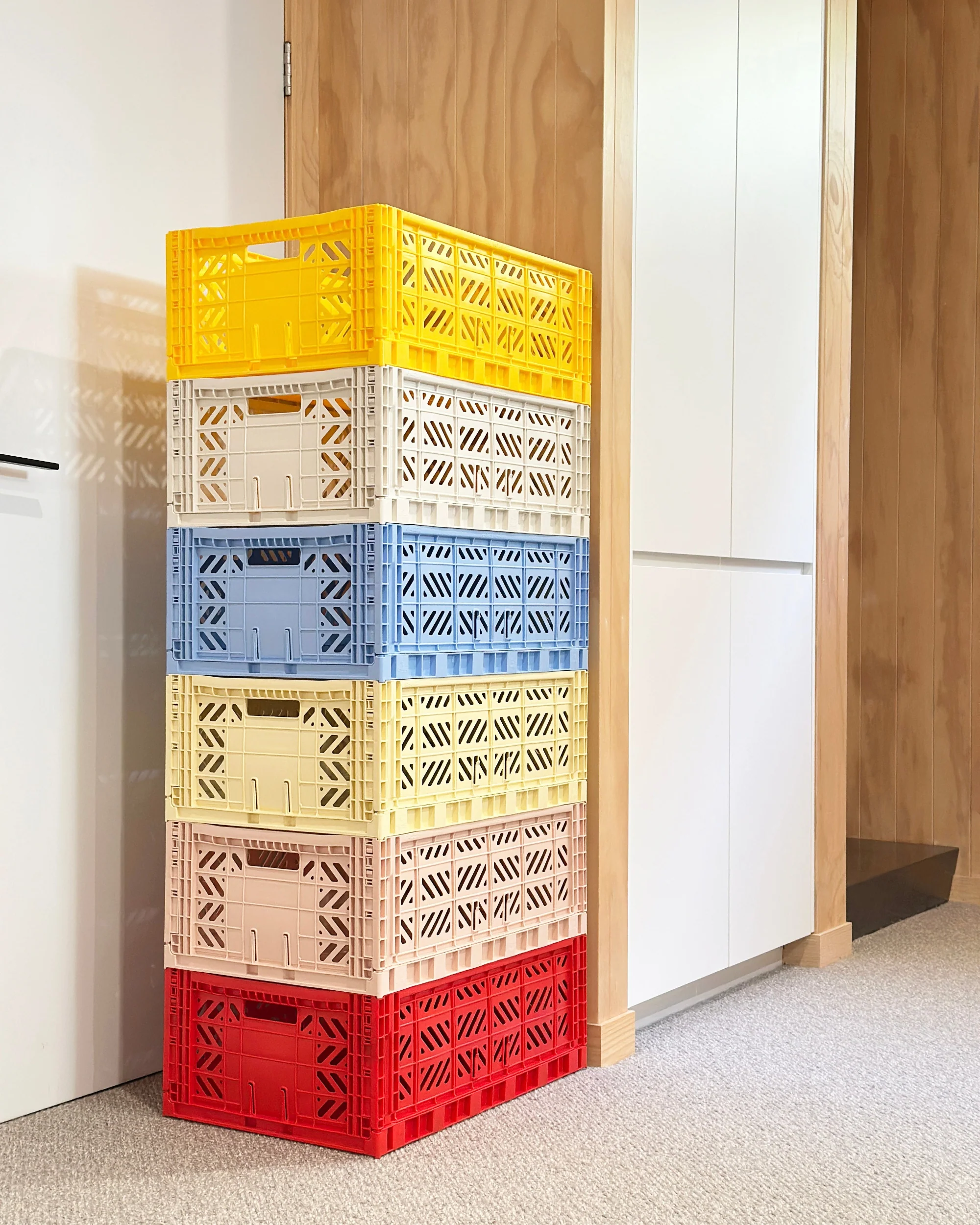Folding Crates - Yellow - Image 3