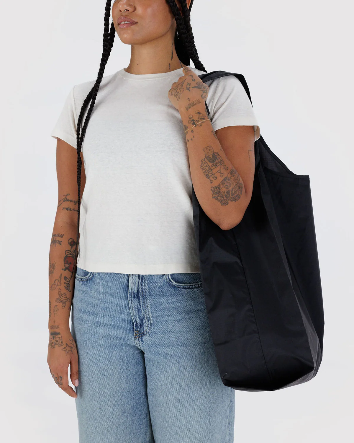 Big Shopping Carry Bag - Black - Image 2