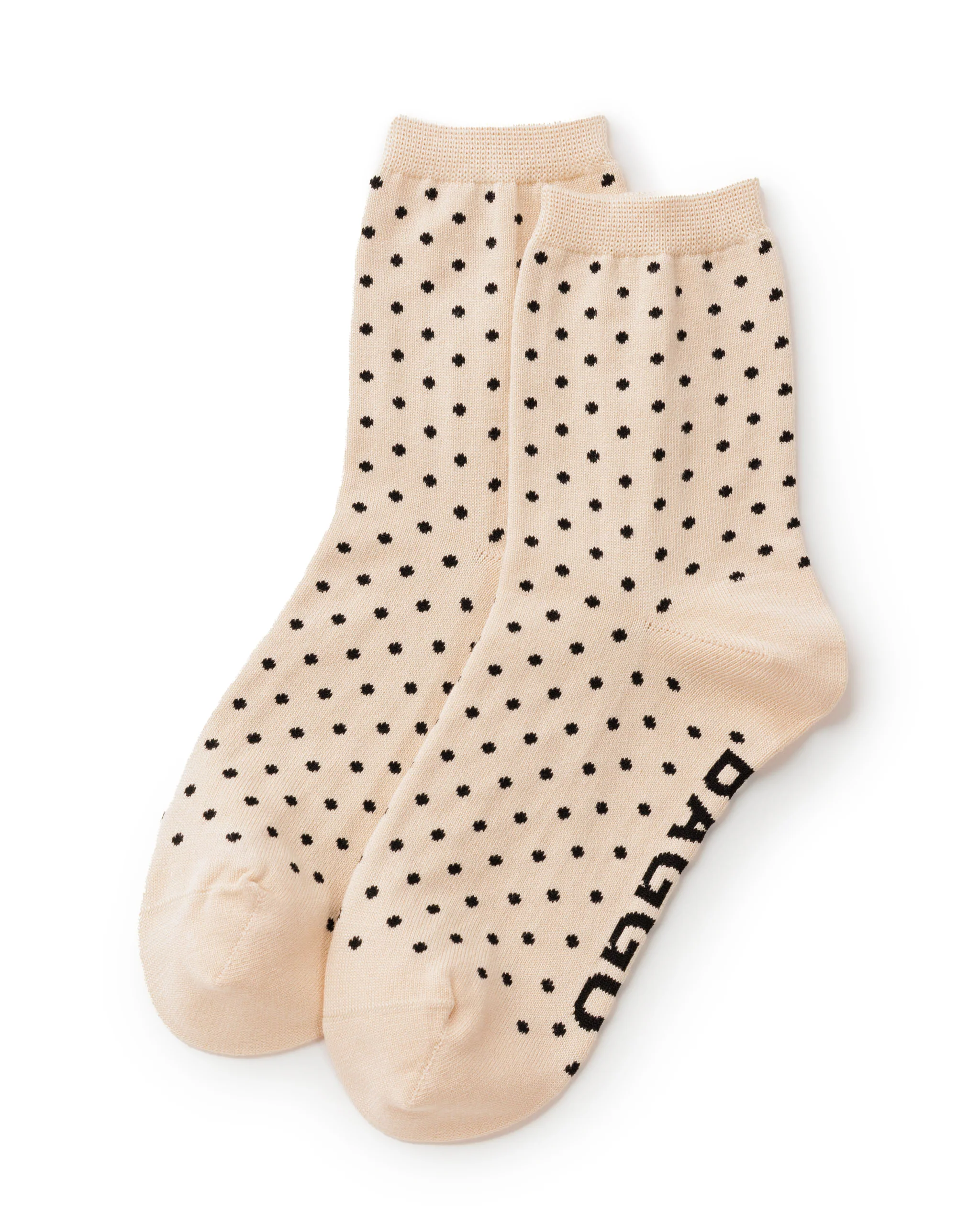 Crew Socks - Micro Black Polka Dot