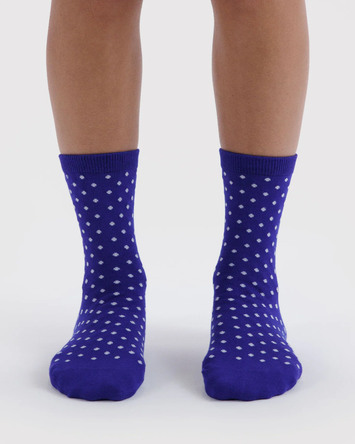 Crew Socks - Micro Blue Polka Dot - Image 3