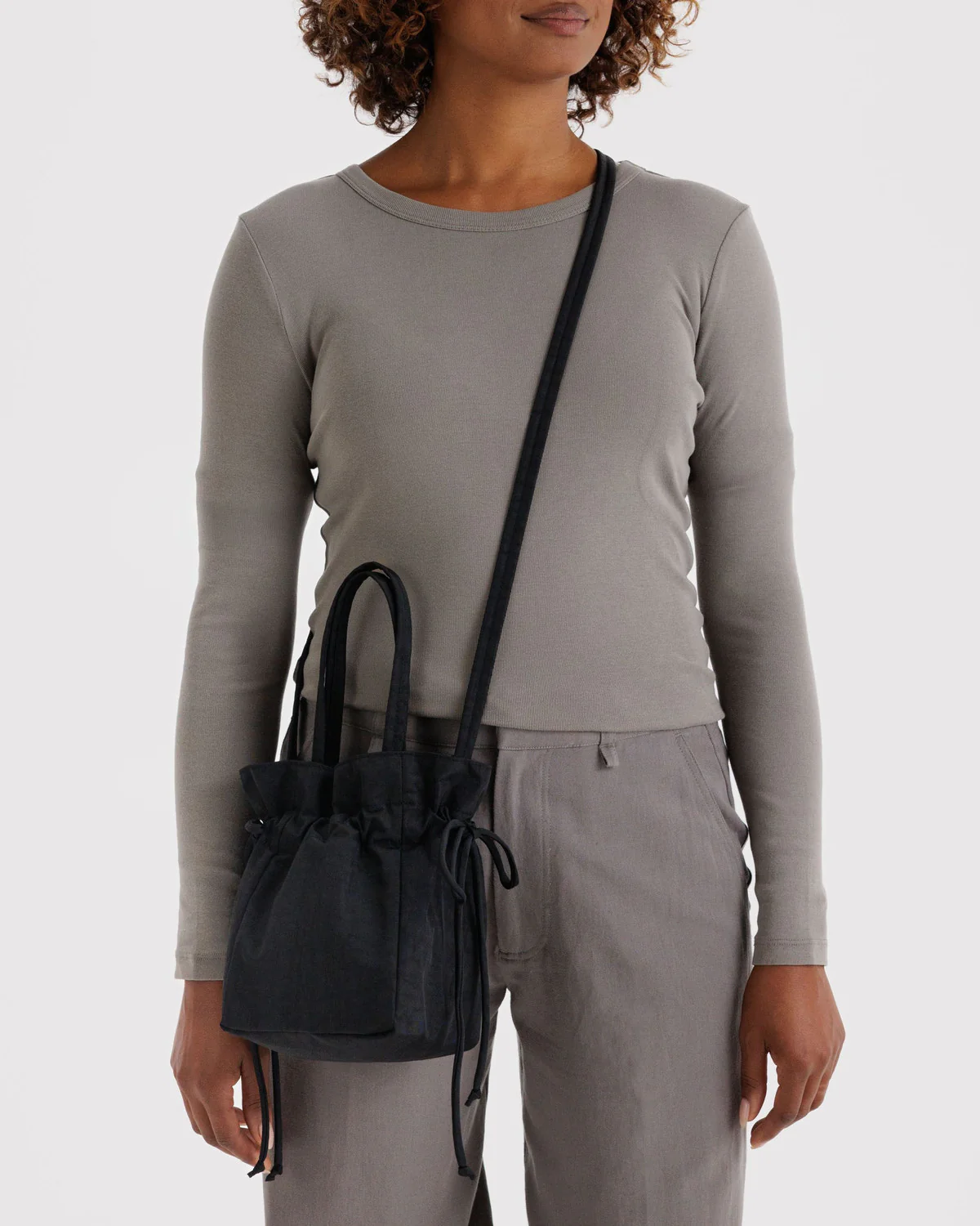 Drawstring Bag - Black - Image 3