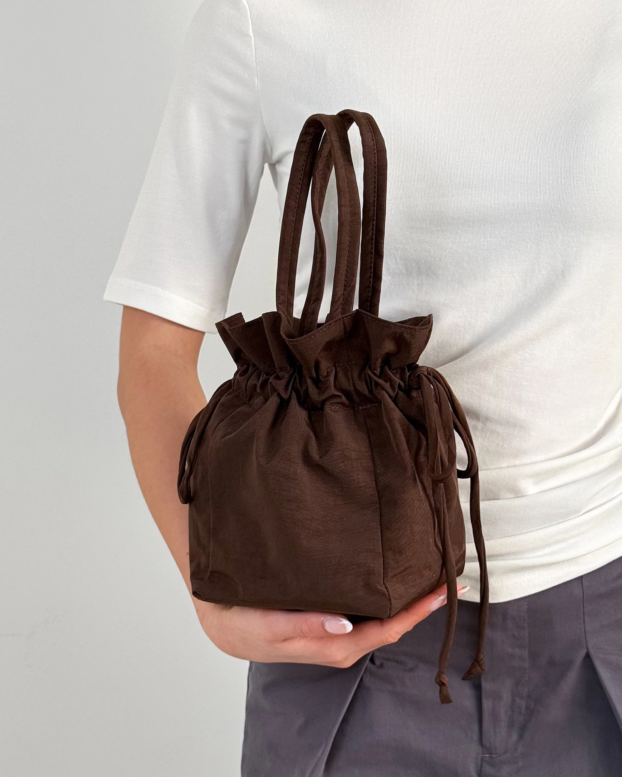 Drawstring Bag - Coffee - Image 2