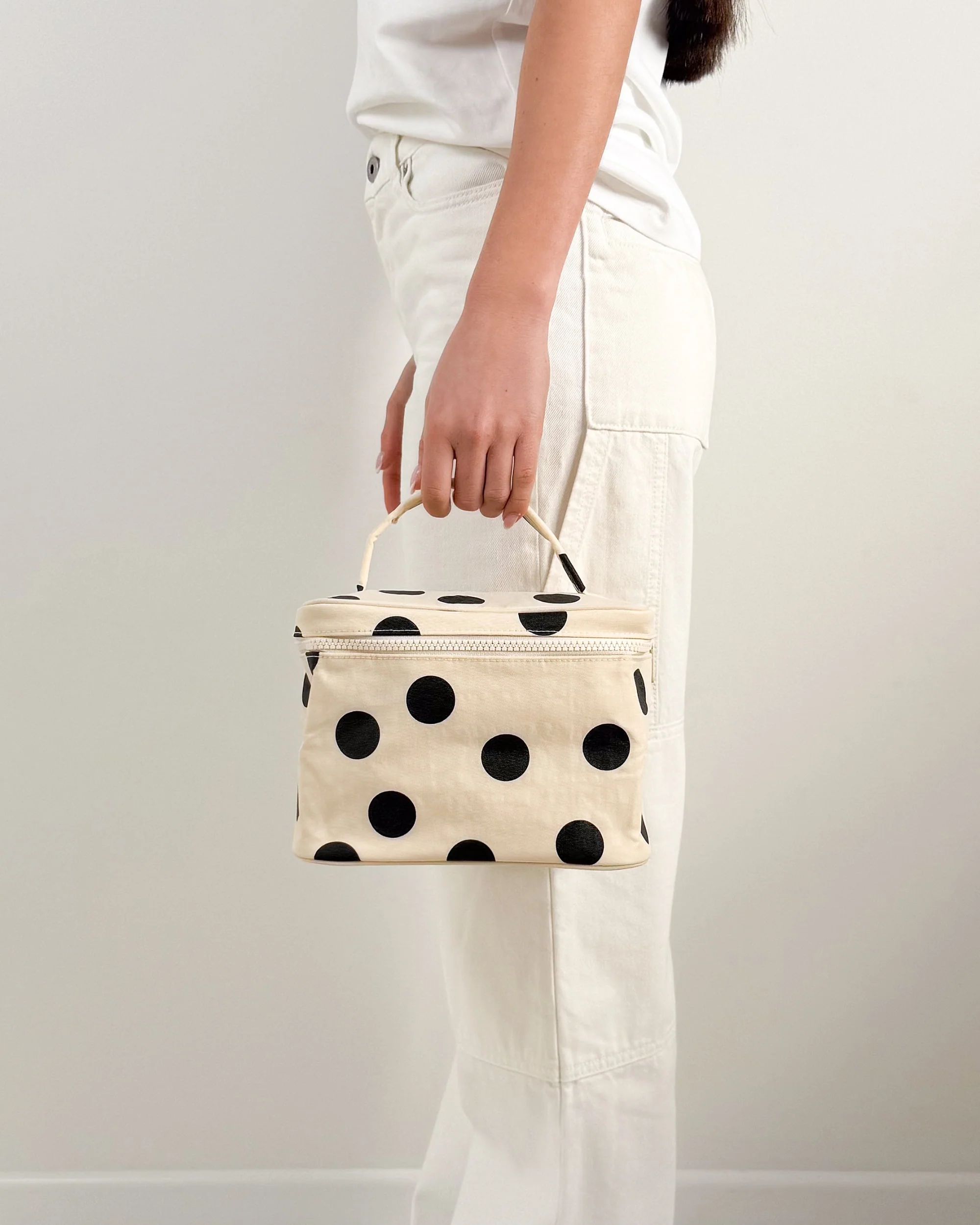 Large Cosmetic Case - Polka Dot - Image 3