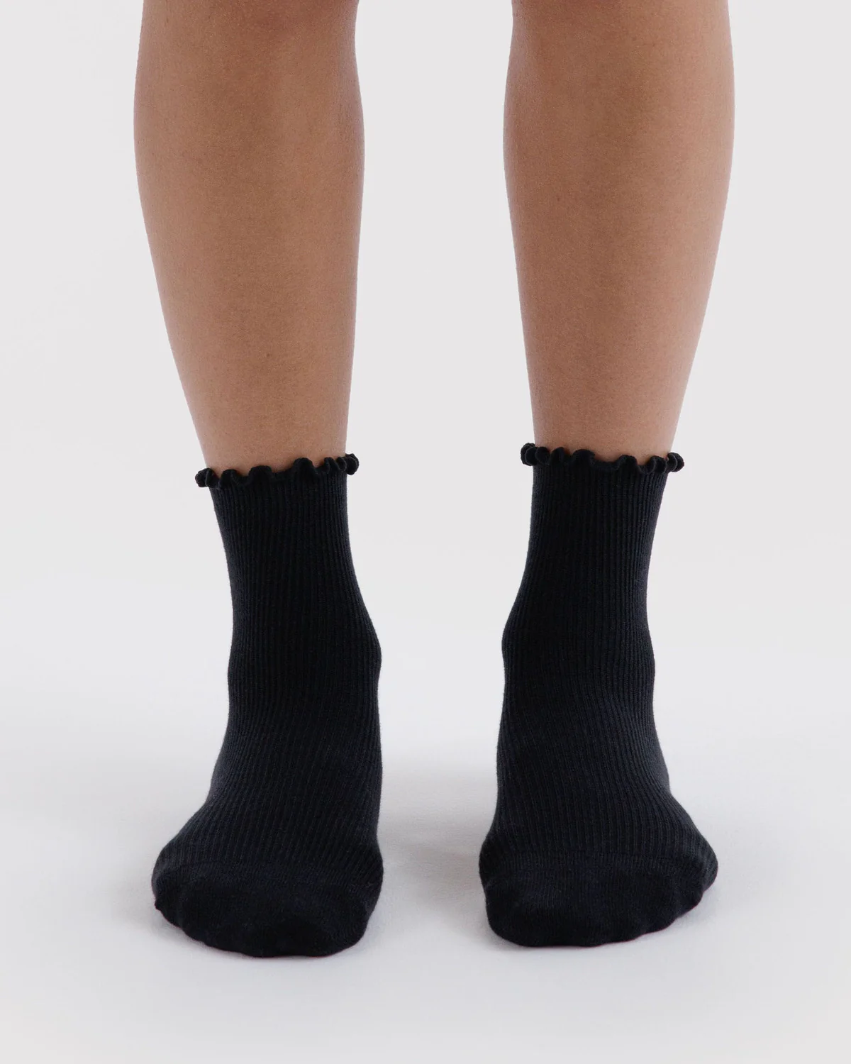 Lettuce Edge Sock Set - Black - Image 2