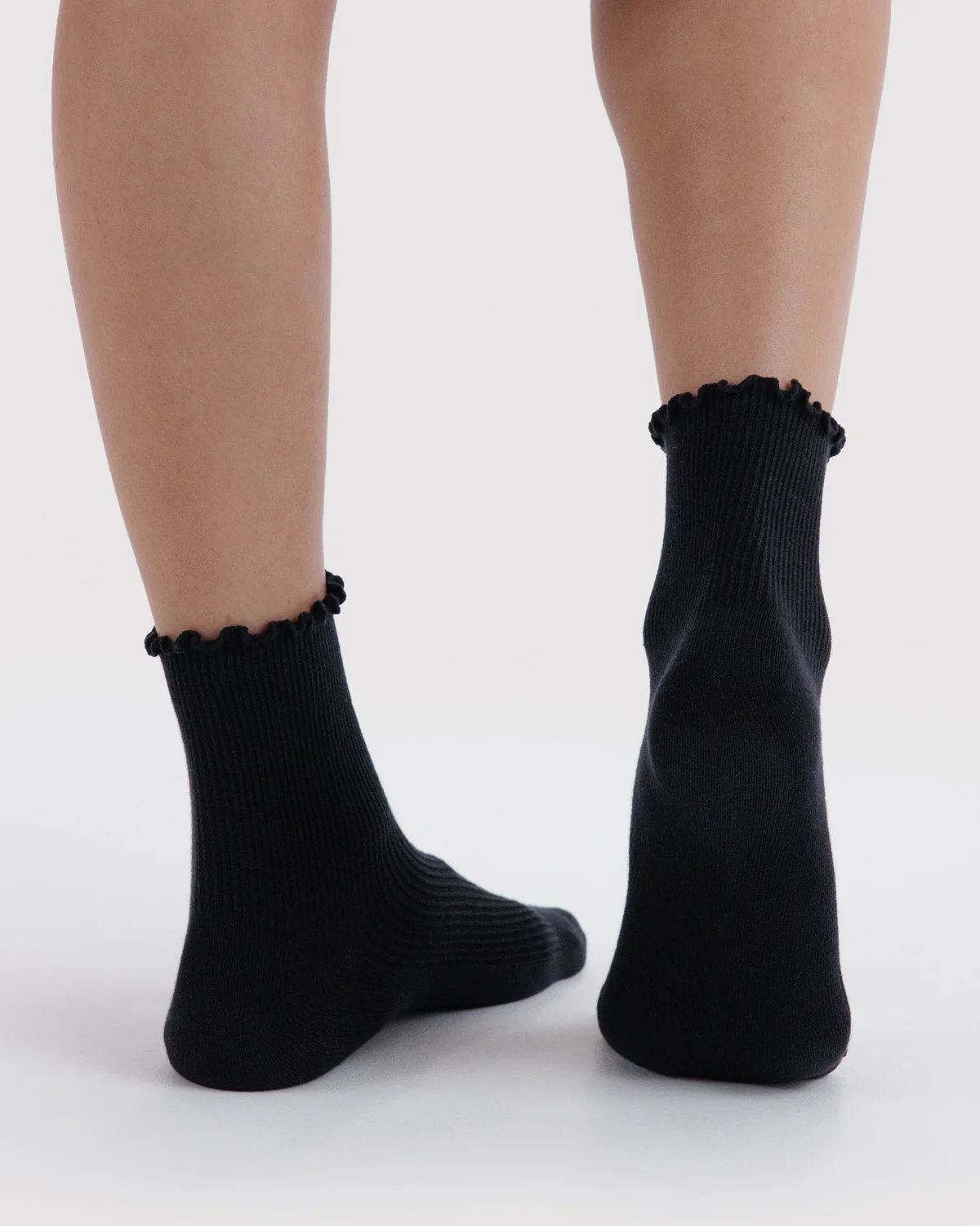 Lettuce Edge Sock Set - Black - Image 3