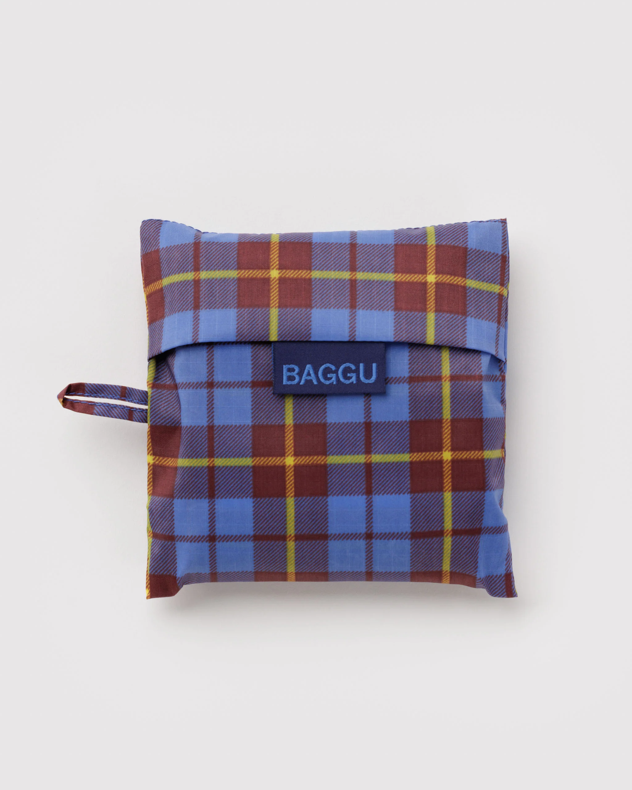 Shopping Carry Bag - Blue Tartan - Image 3