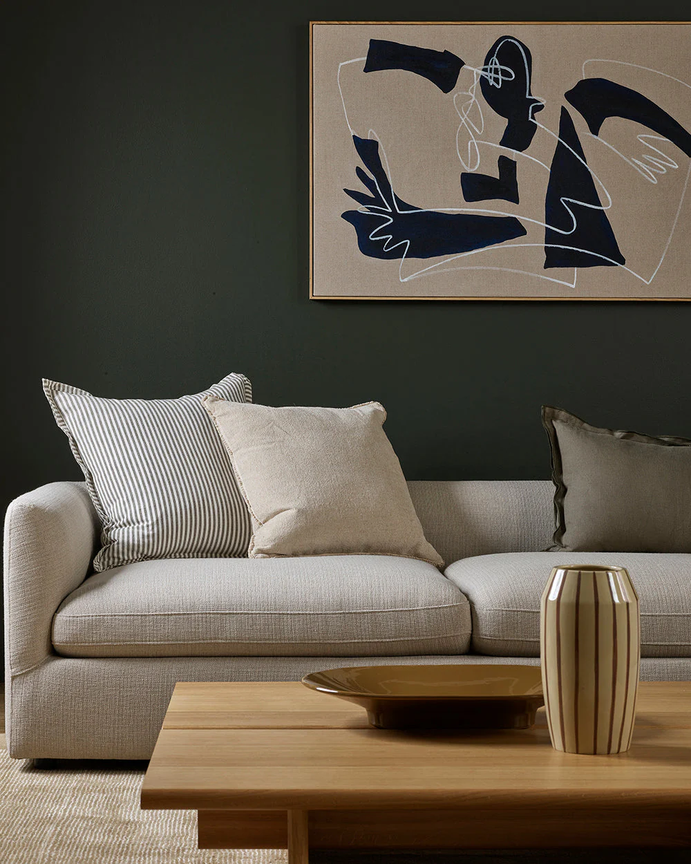 Rowan Cushion Cover - Olive - Image 3
