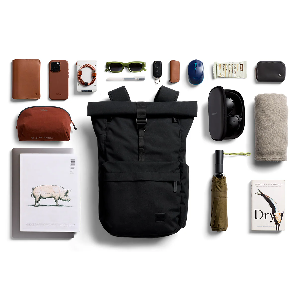 Classic Rolltop Backpack - Black - Image 13