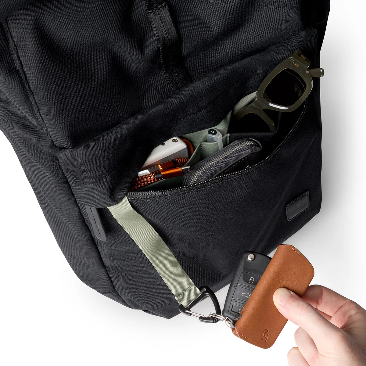 Classic Rolltop Backpack - Black - Image 9
