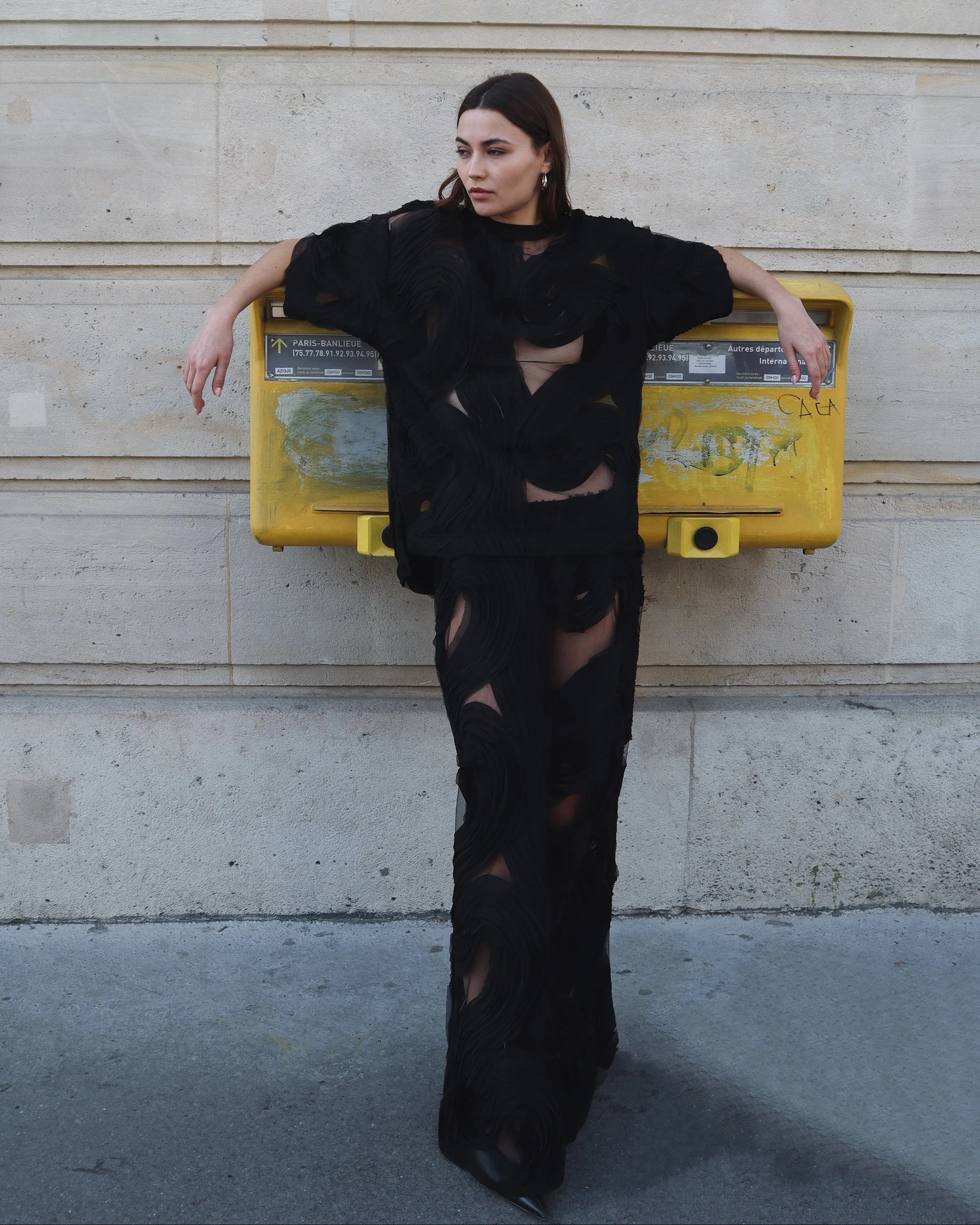 Delmare Top - Black - Image 2