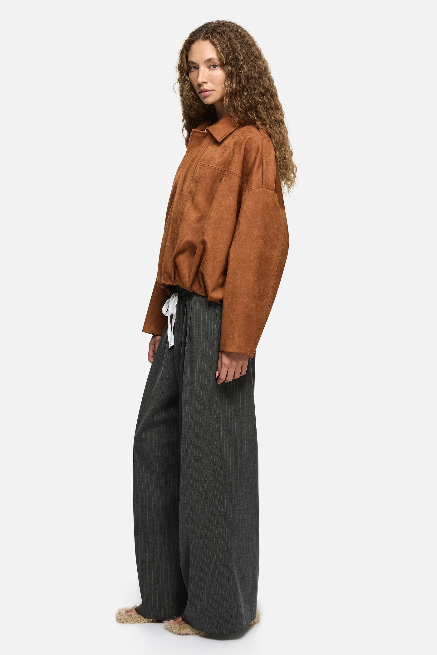 Rita Bomber Jacket - Tan - Image 4