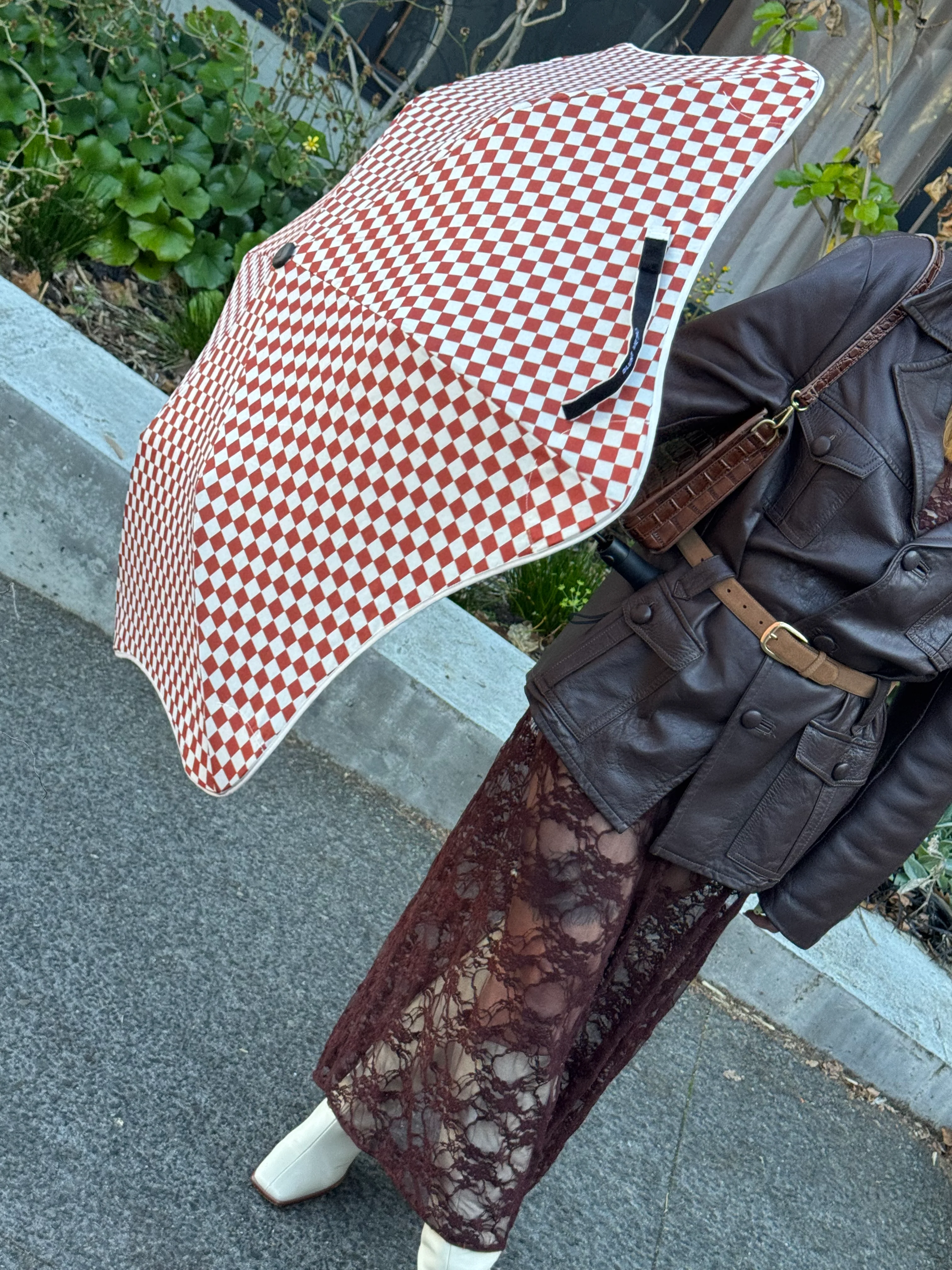 Metro Umbrella - Clay Check - Image 3