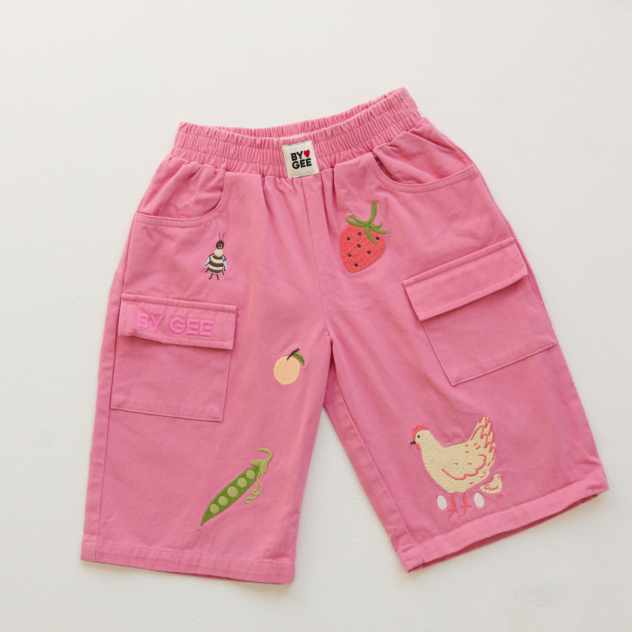 Cropped Cargo Pants - Peony - Image 7