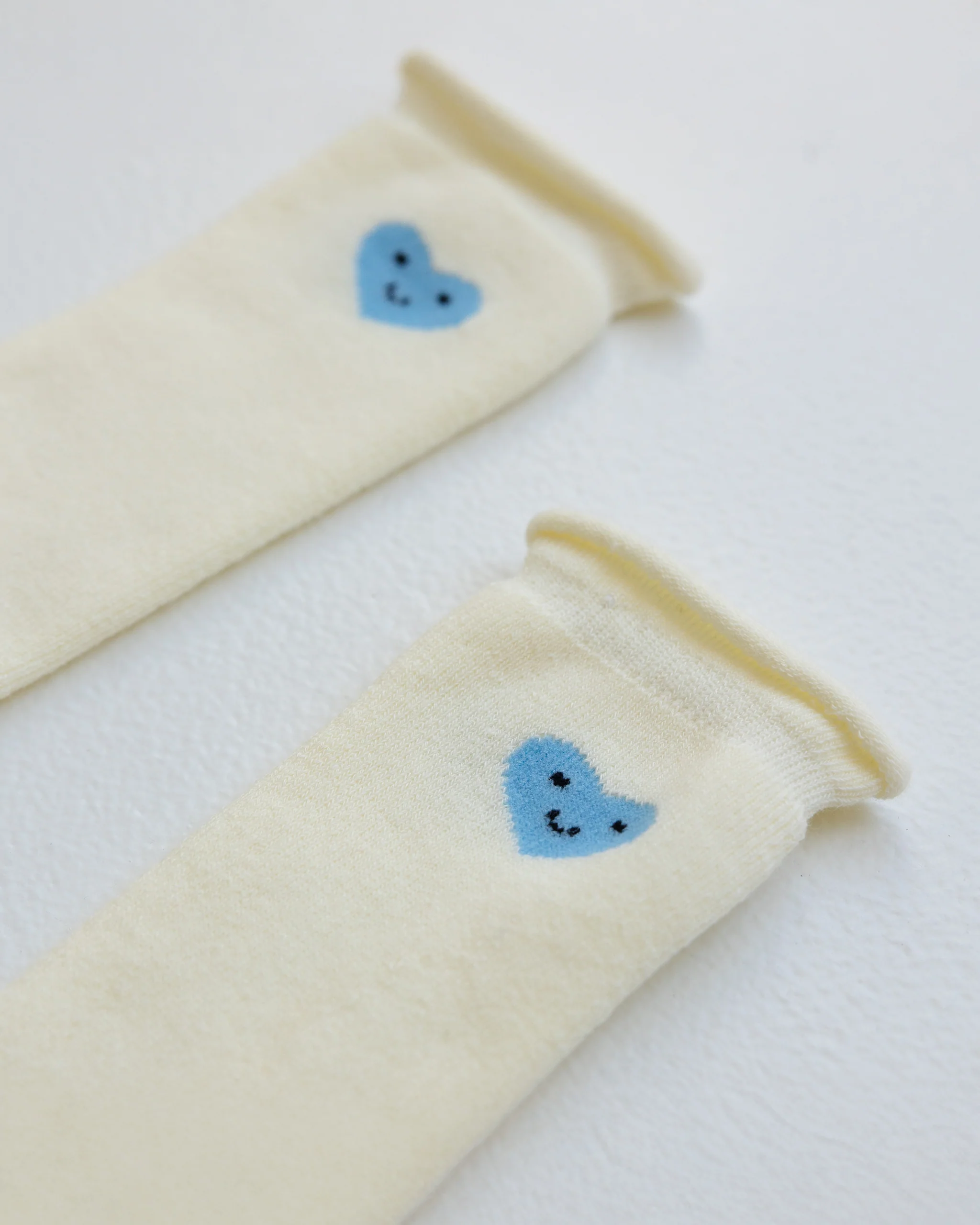 Mini Slouch Socks - Blue Heart - Image 2