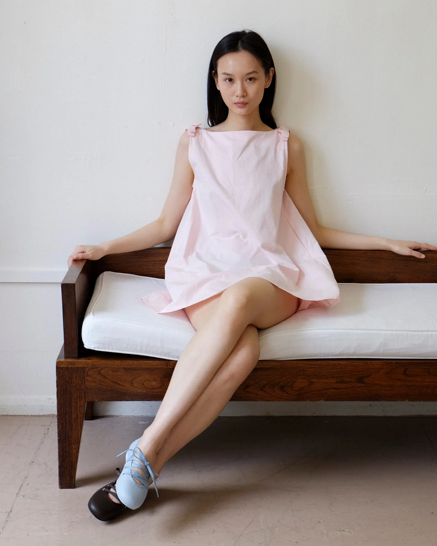 Margie Pinny Dress - Baby Pink