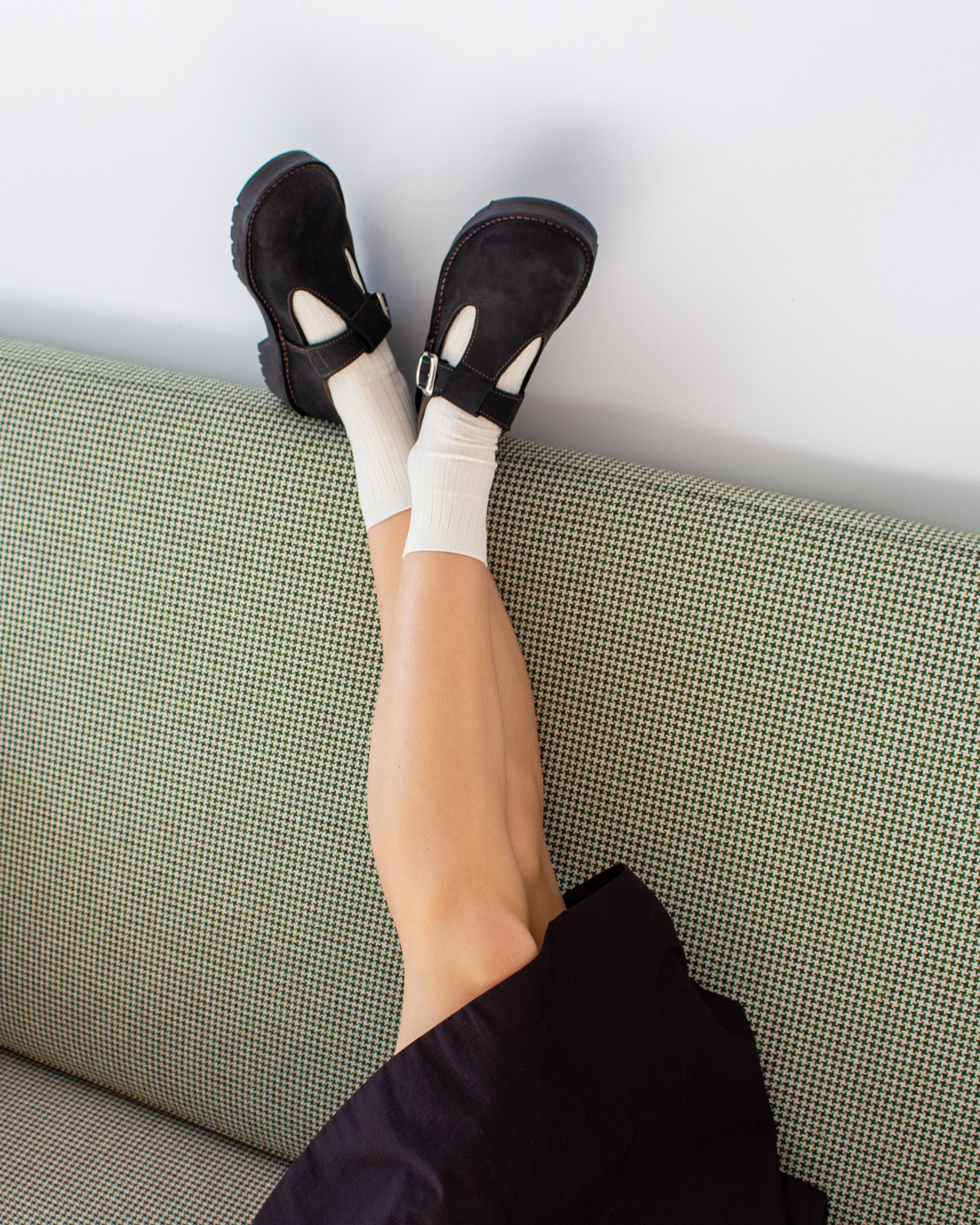 Popham T-Bar - Black Nubuck - Image 6