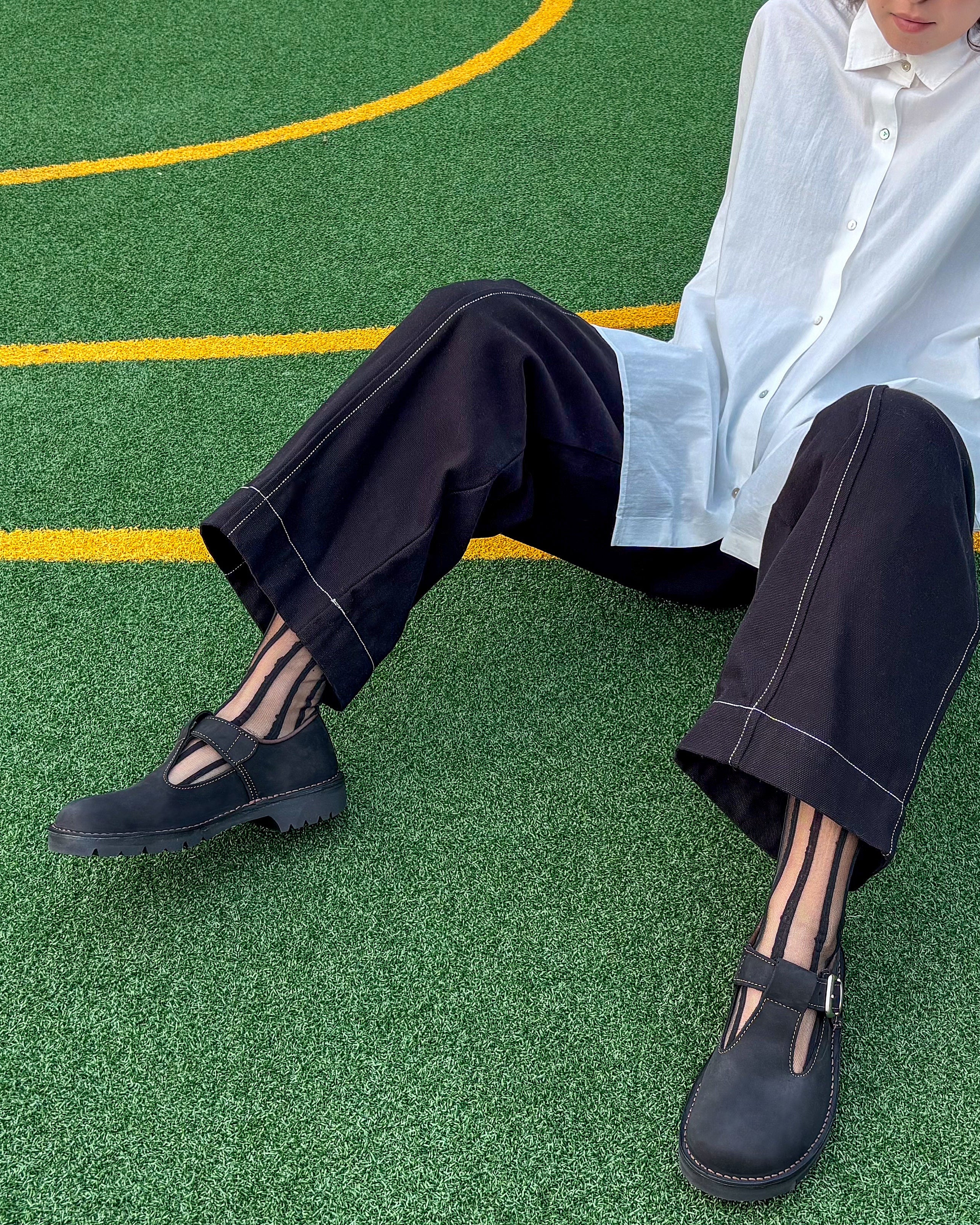 Popham T-Bar - Black Nubuck - Image 8