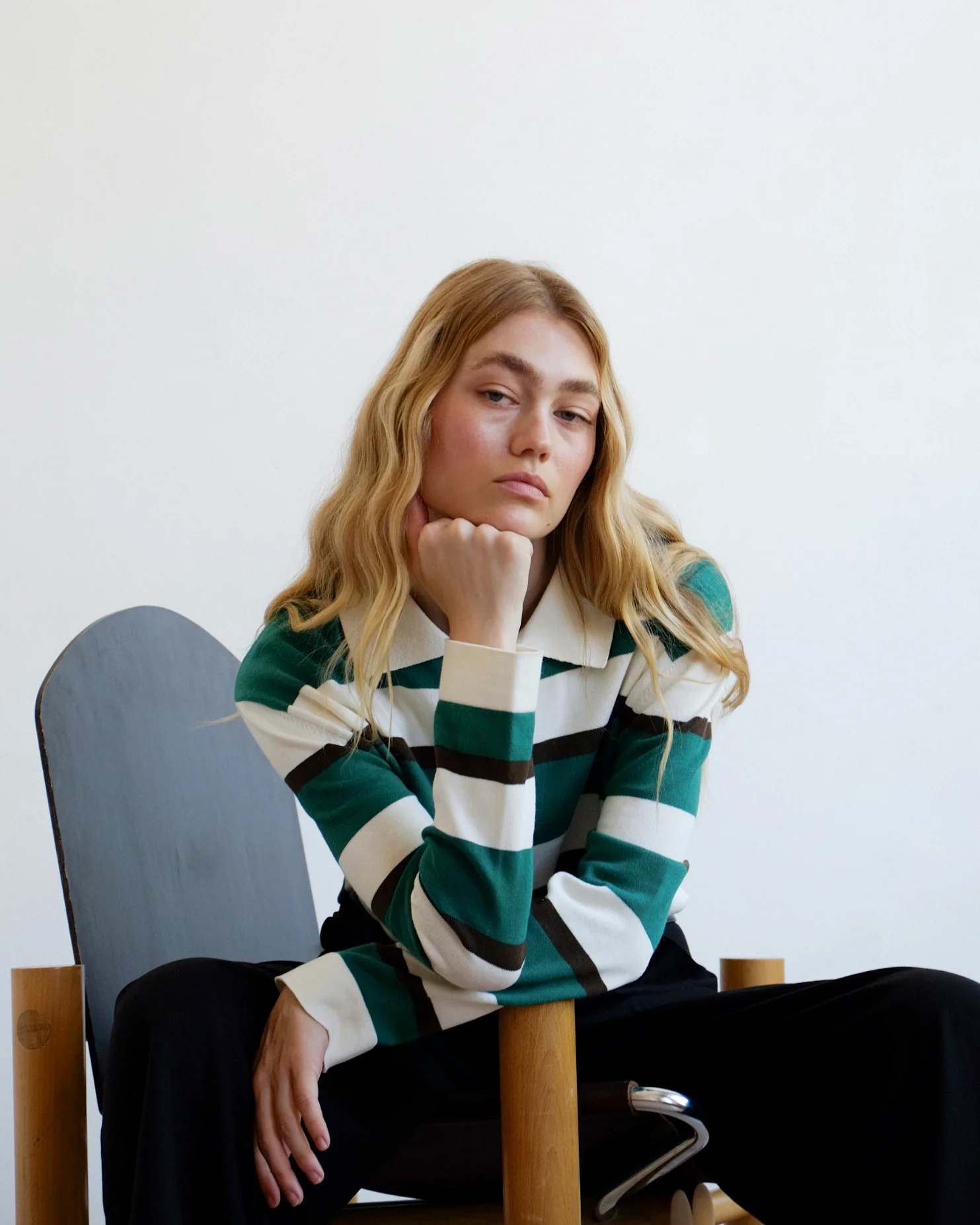 Prep Stripe Polo - Dark Green - Image 3