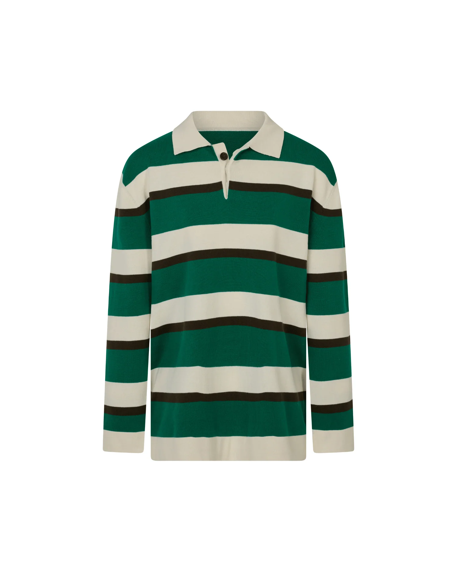 Prep Stripe Polo - Dark Green - Image 8