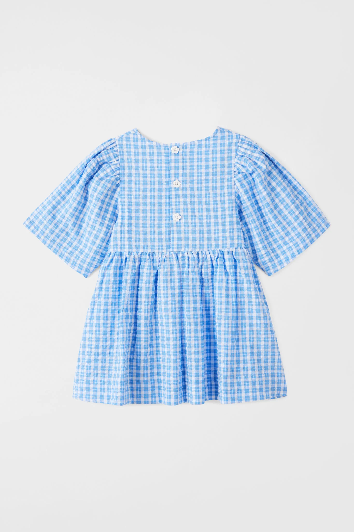 Customisable Poppy Dress - Blue Check - Image 10