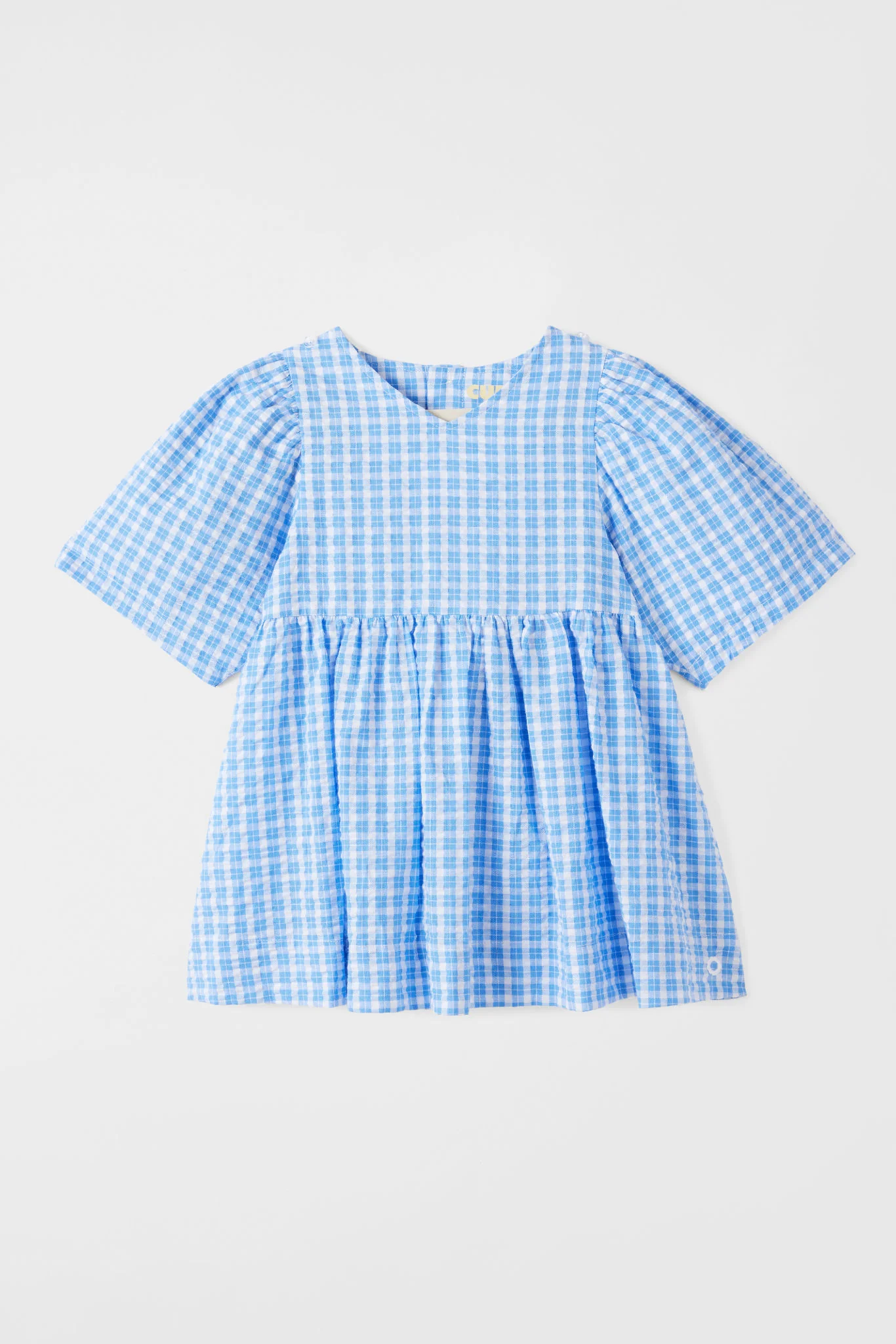 Customisable Poppy Dress - Blue Check - Image 9