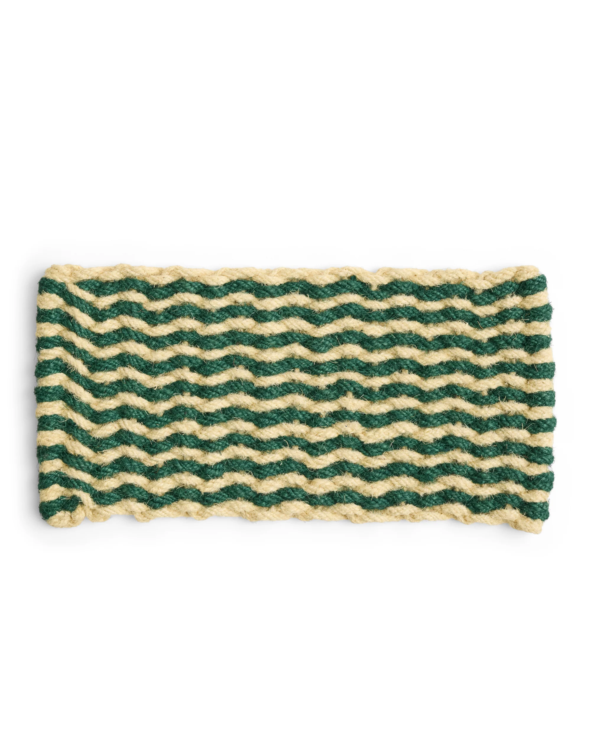 Coco Wave Stripe Door Mat - Green