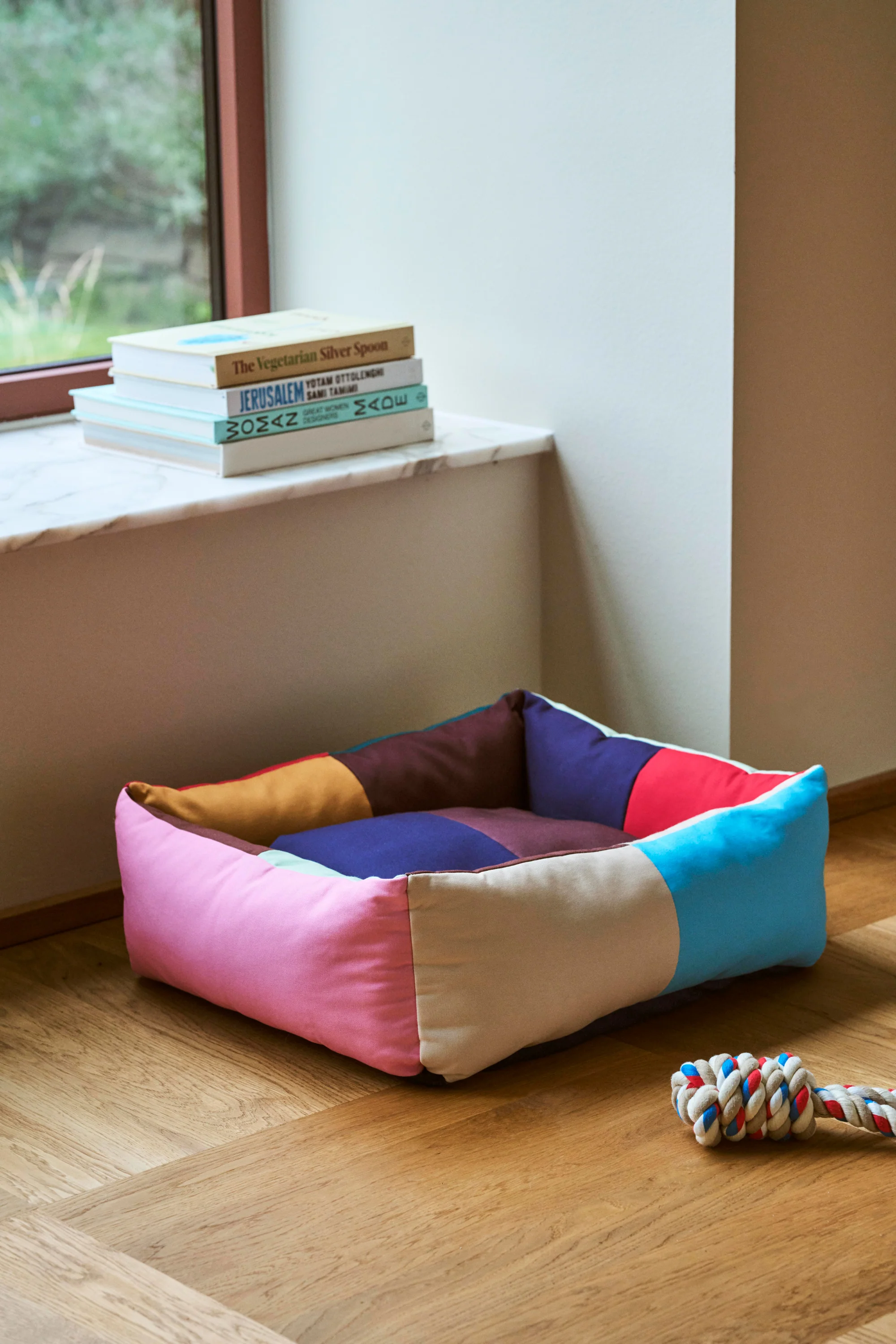 Patchwork Dog Bed - Multi - Image 4