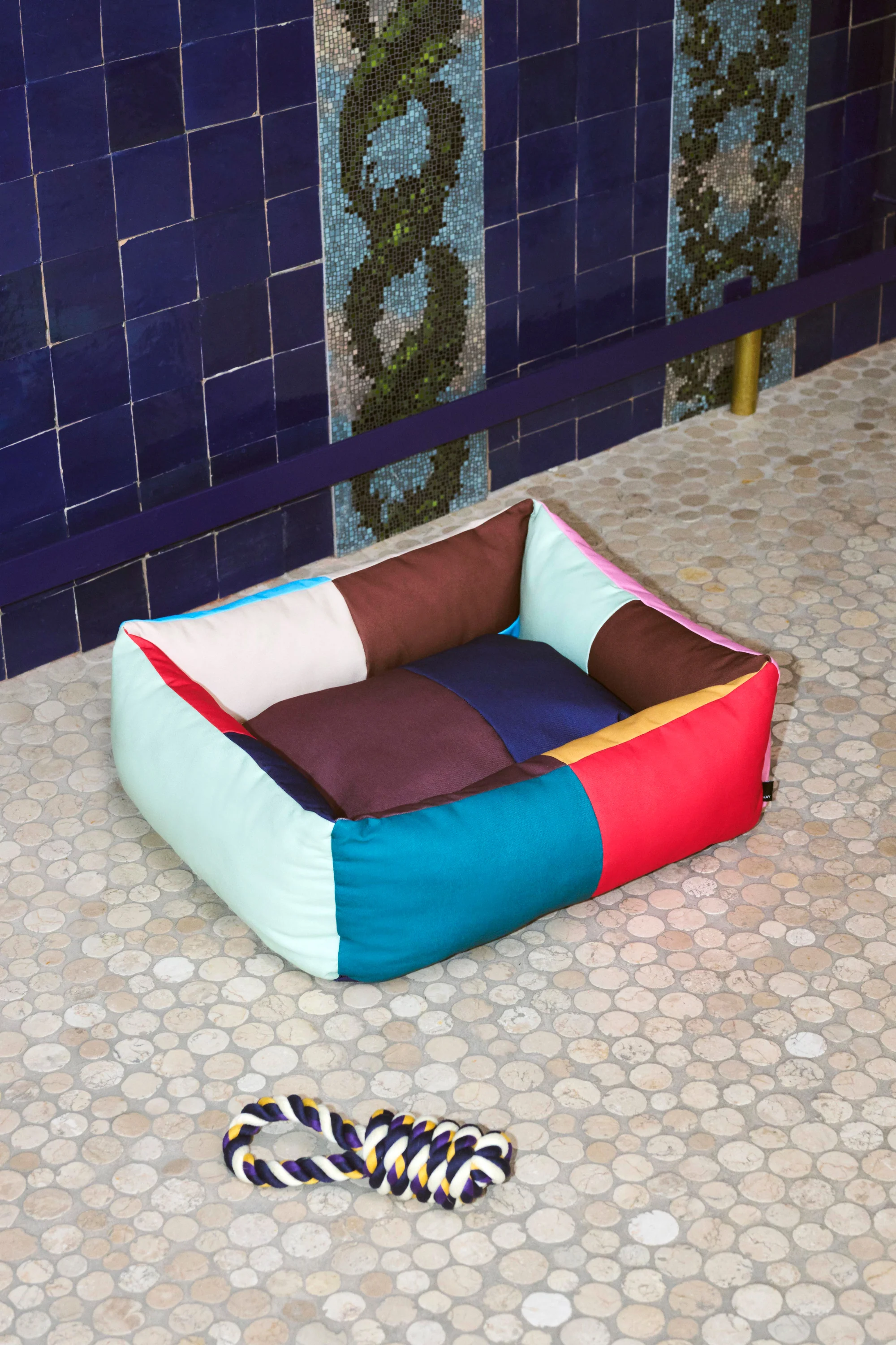 Patchwork Dog Bed - Multi - Image 6