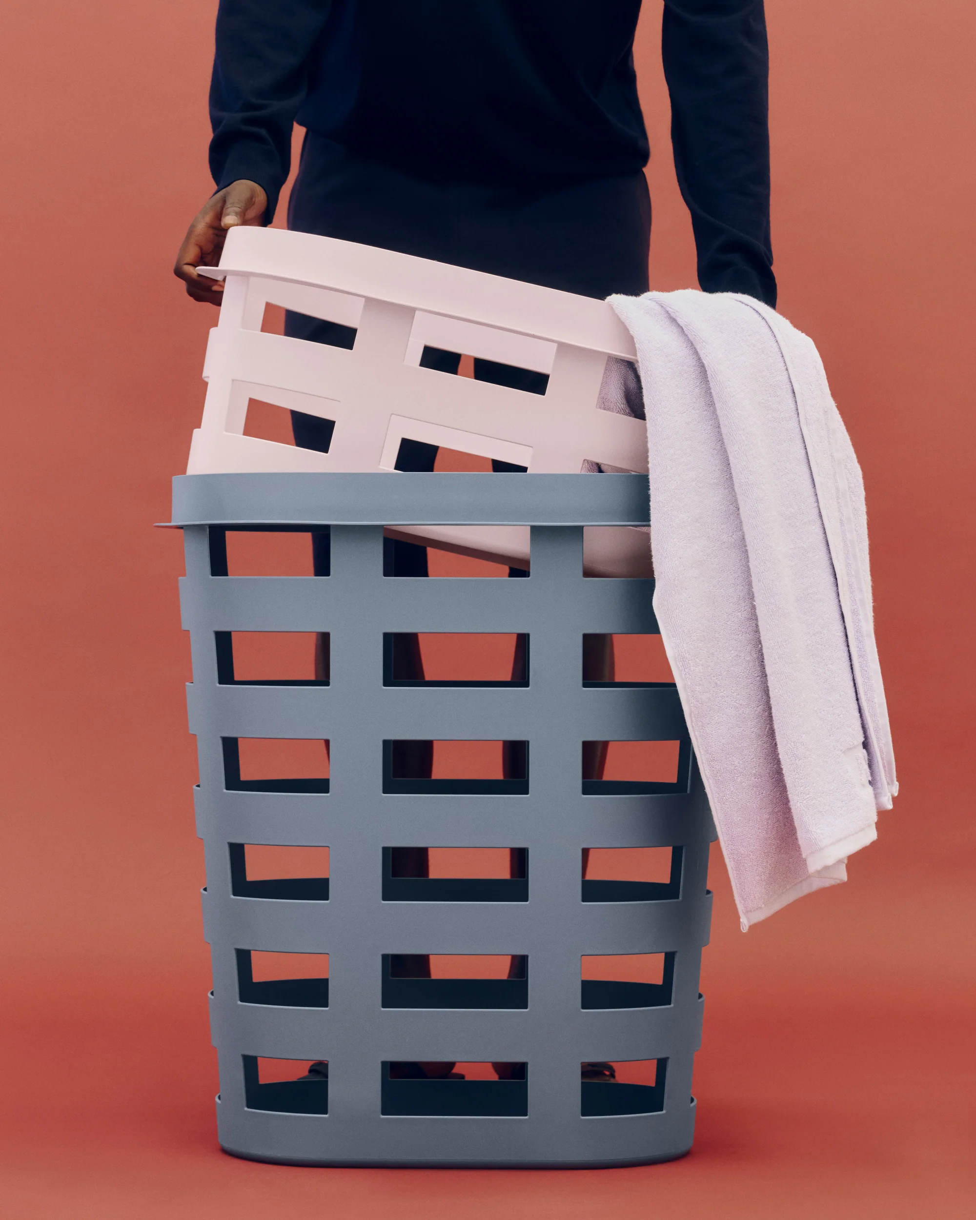 Large Laundry Basket - Blue - Image 2