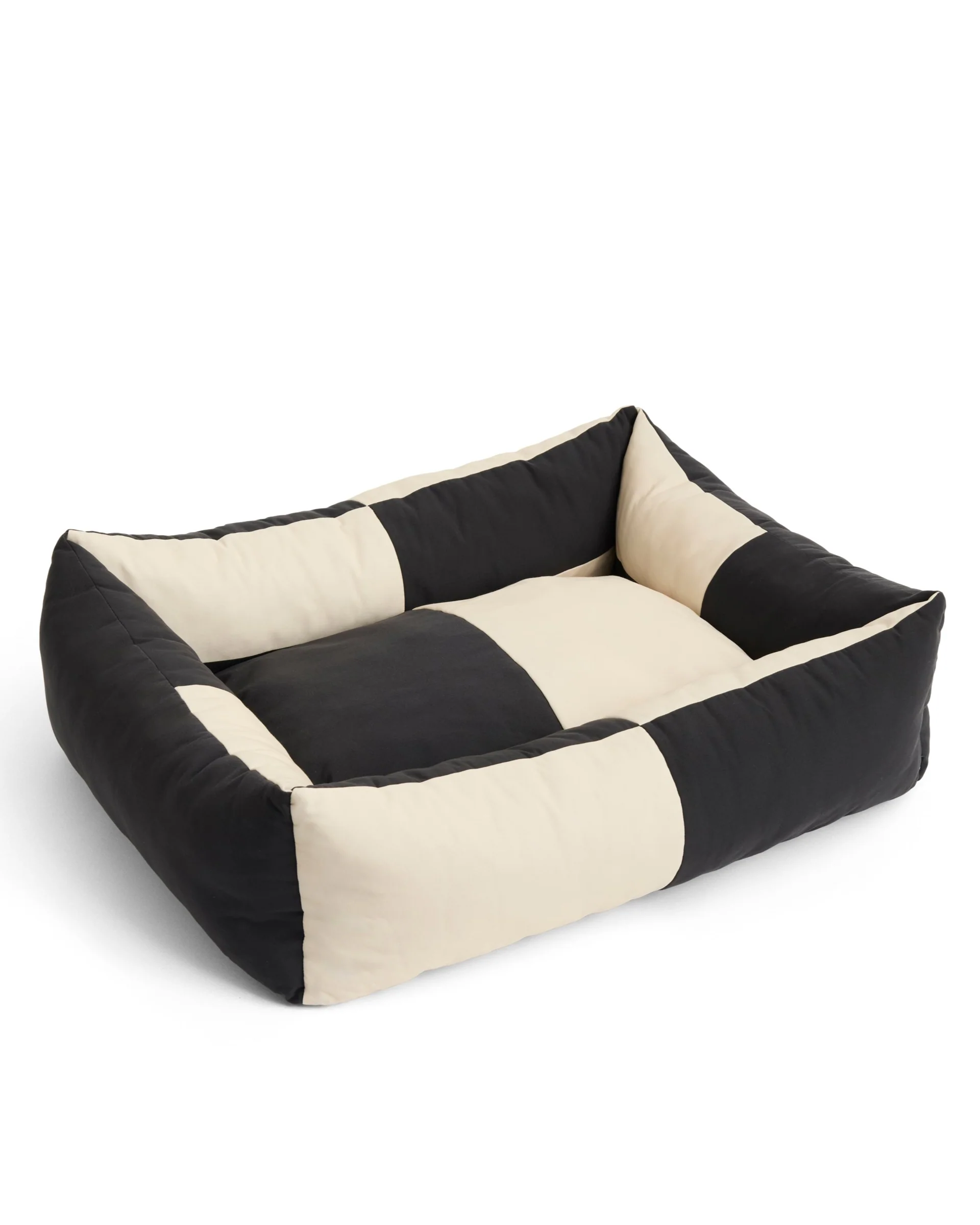 Patchwork Dog Bed - B&W