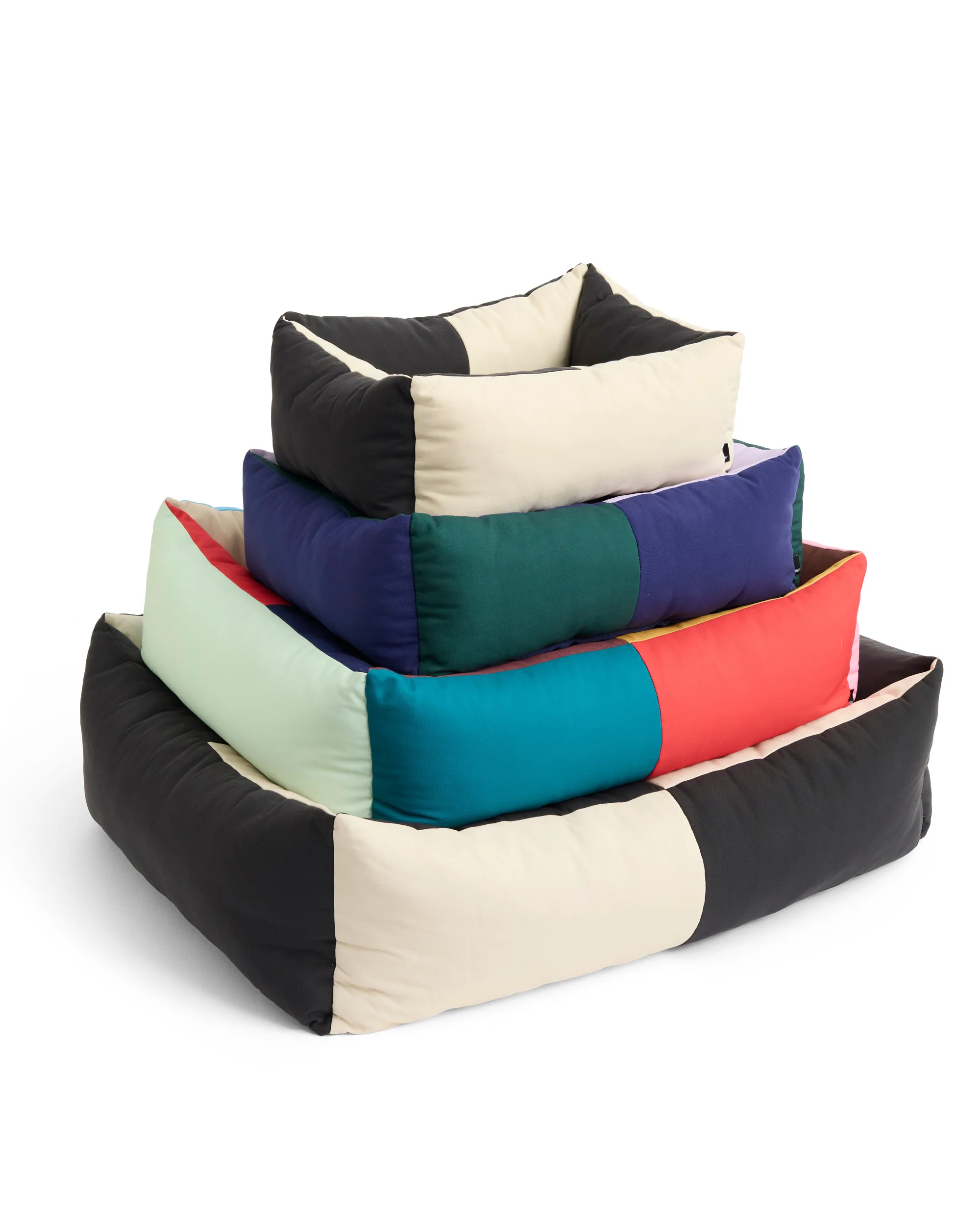 Patchwork Dog Bed - B&W - Image 2