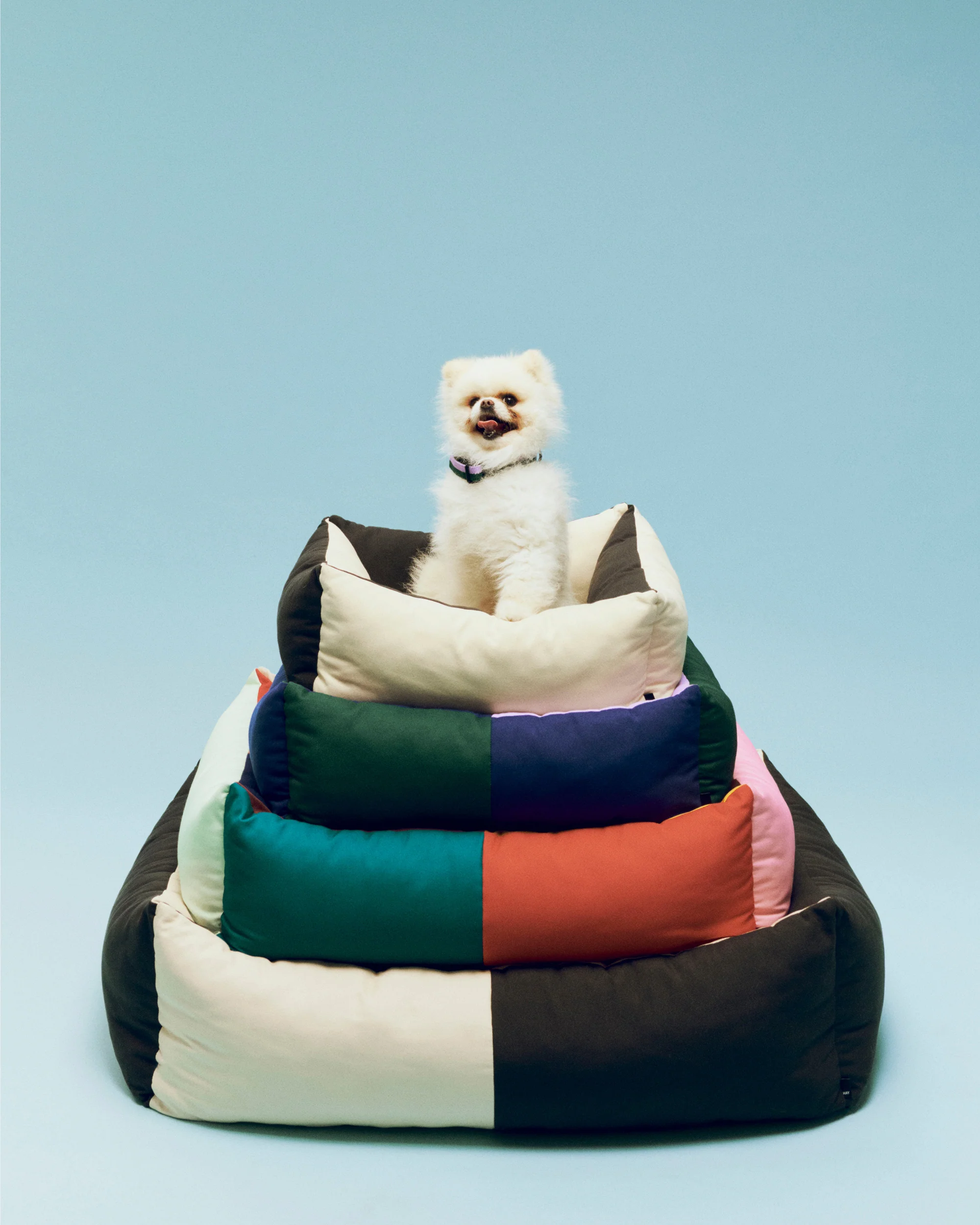 Patchwork Dog Bed - B&W - Image 3