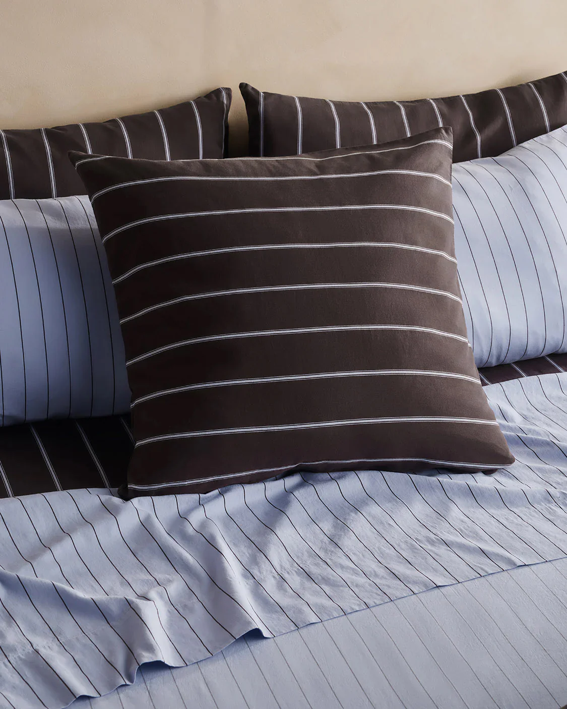 Chocolate Stripe Pillowcases - Image 2