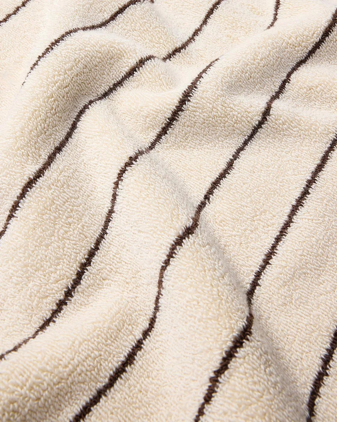 Cream Pinstripe Towels - Image 10