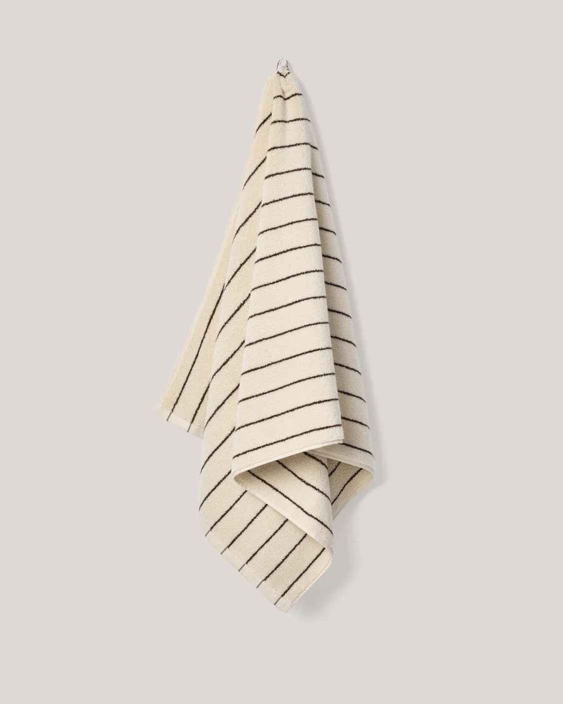 Cream Pinstripe Towels - Image 5