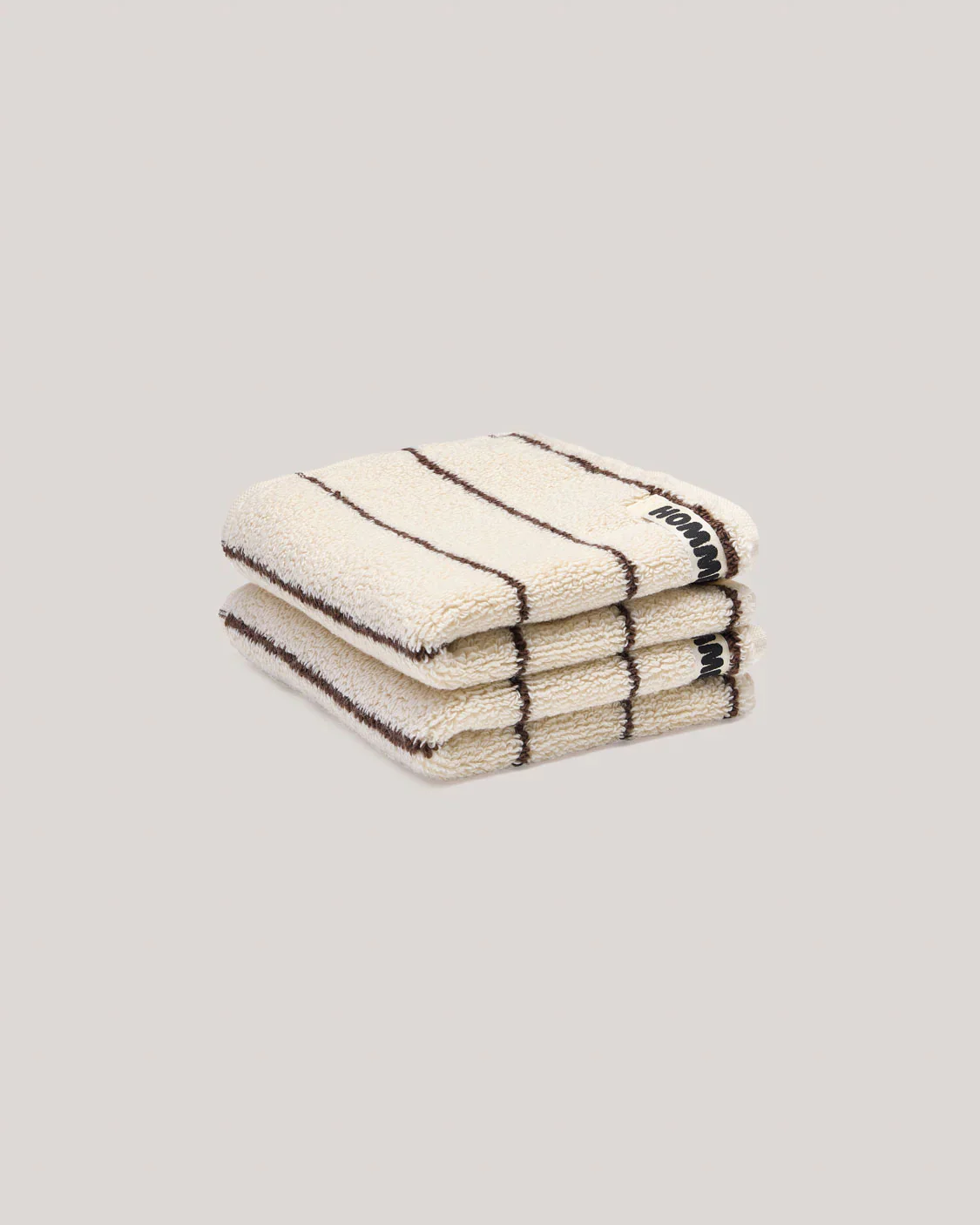 Cream Pinstripe Towels - Image 9