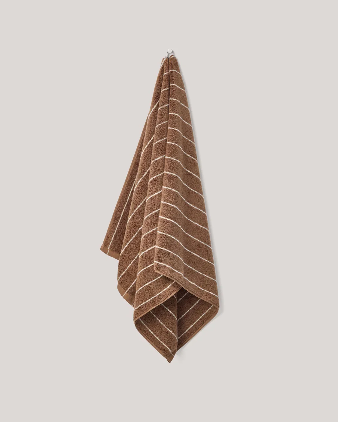 Hazelnut Pinstripe Towels - Image 4