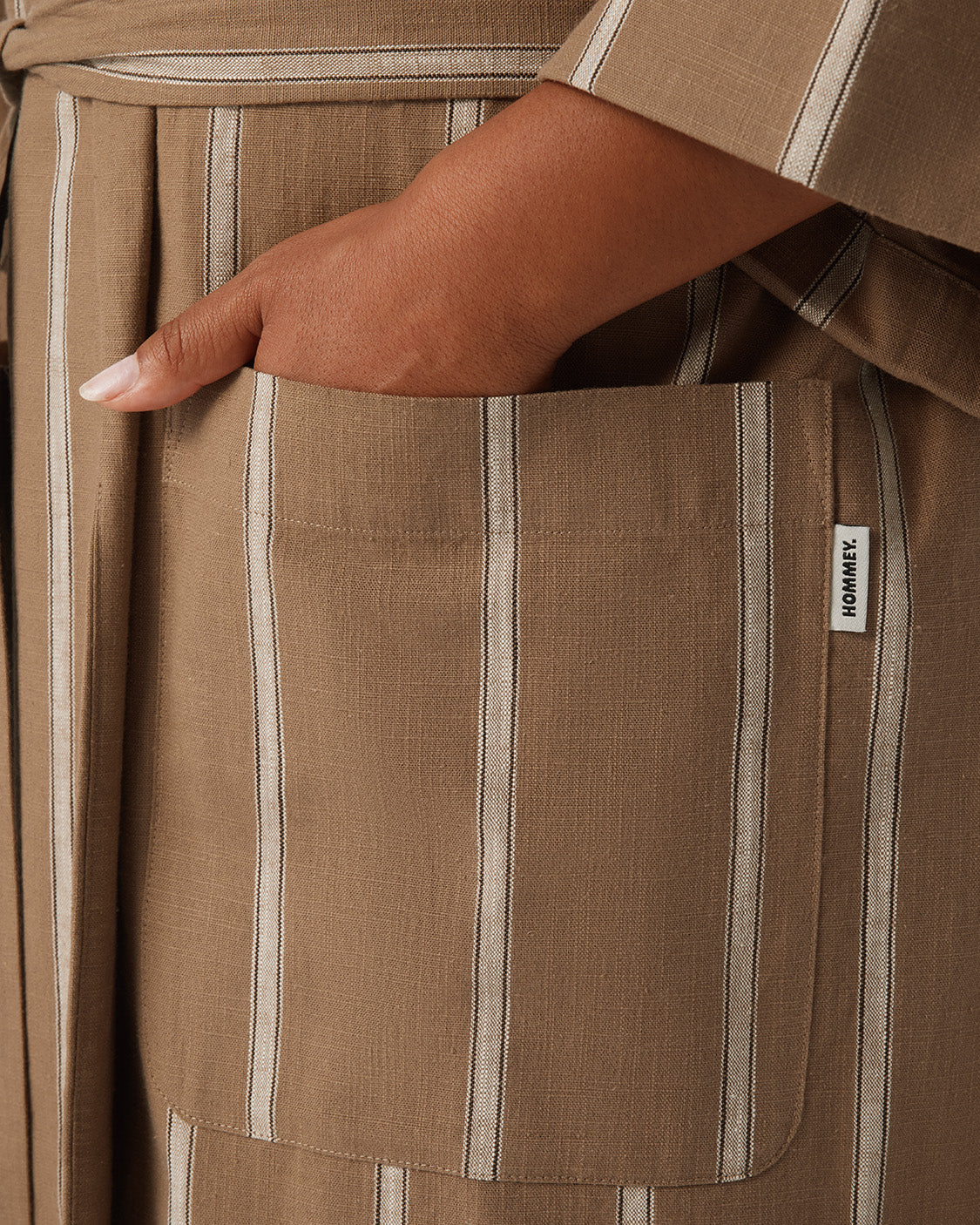 Hazelnut Stripe Robe - Image 5