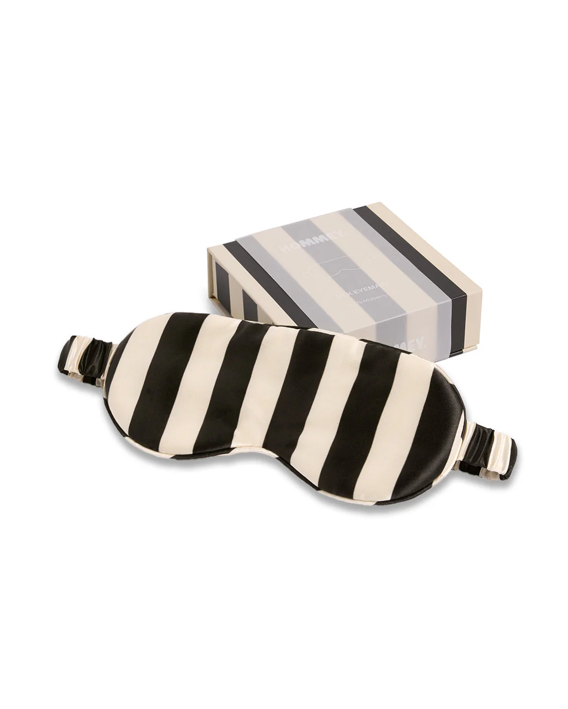 Silk Eye Mask - Vanilla Bean Stripes - Image 4