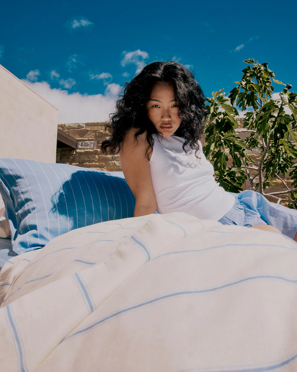 Versa Duvet Cover - Cloud & Capri - Image 5