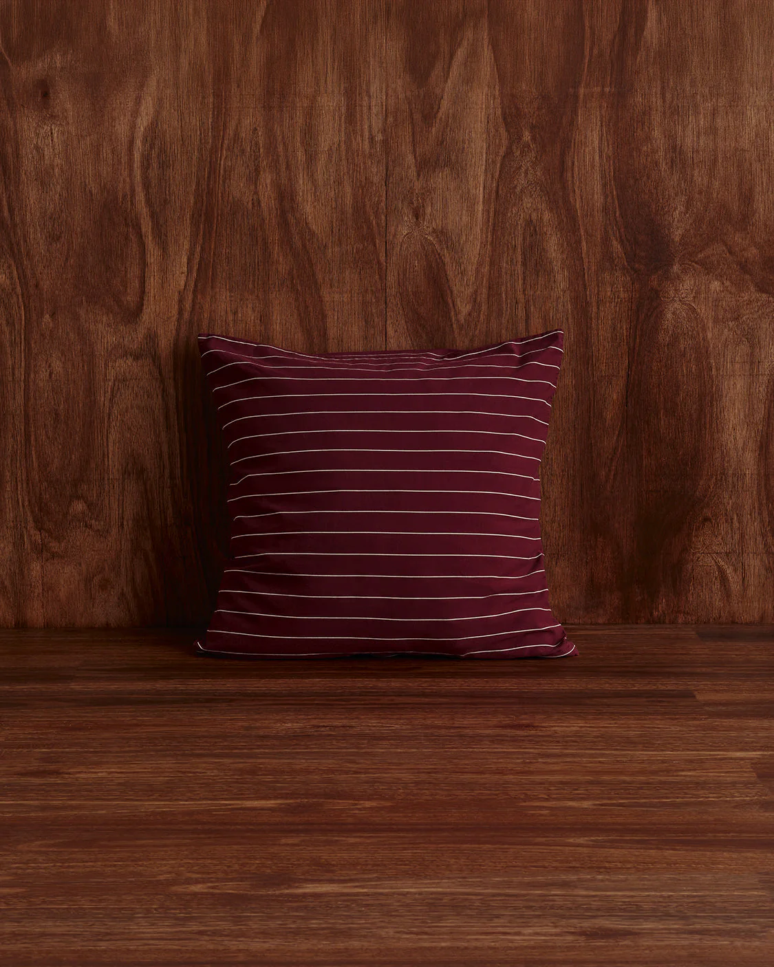Wine Pinstripe Pillowcases - Image 3