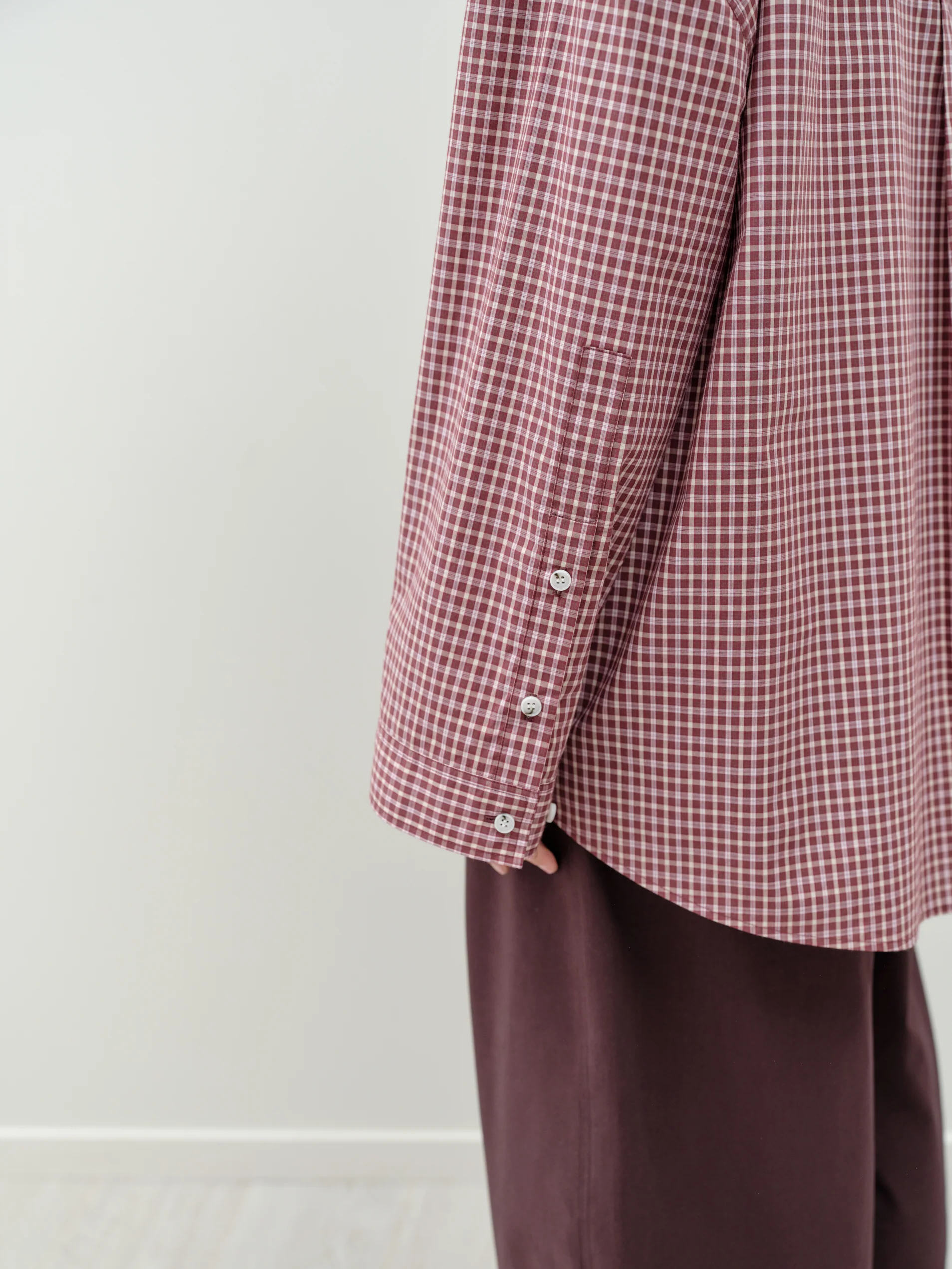 Owen Shirt - Port Wine Check - Image 5