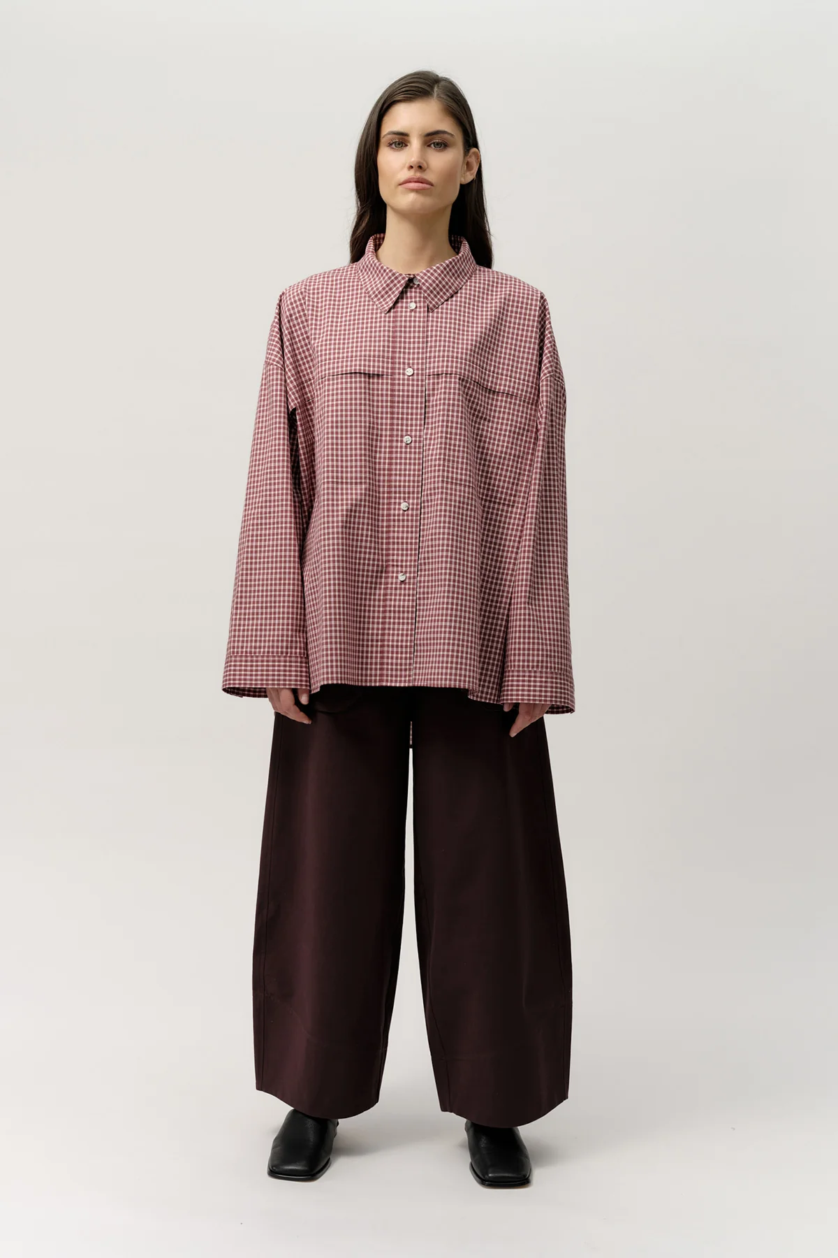 Owen Shirt - Port Wine Check - Image 8