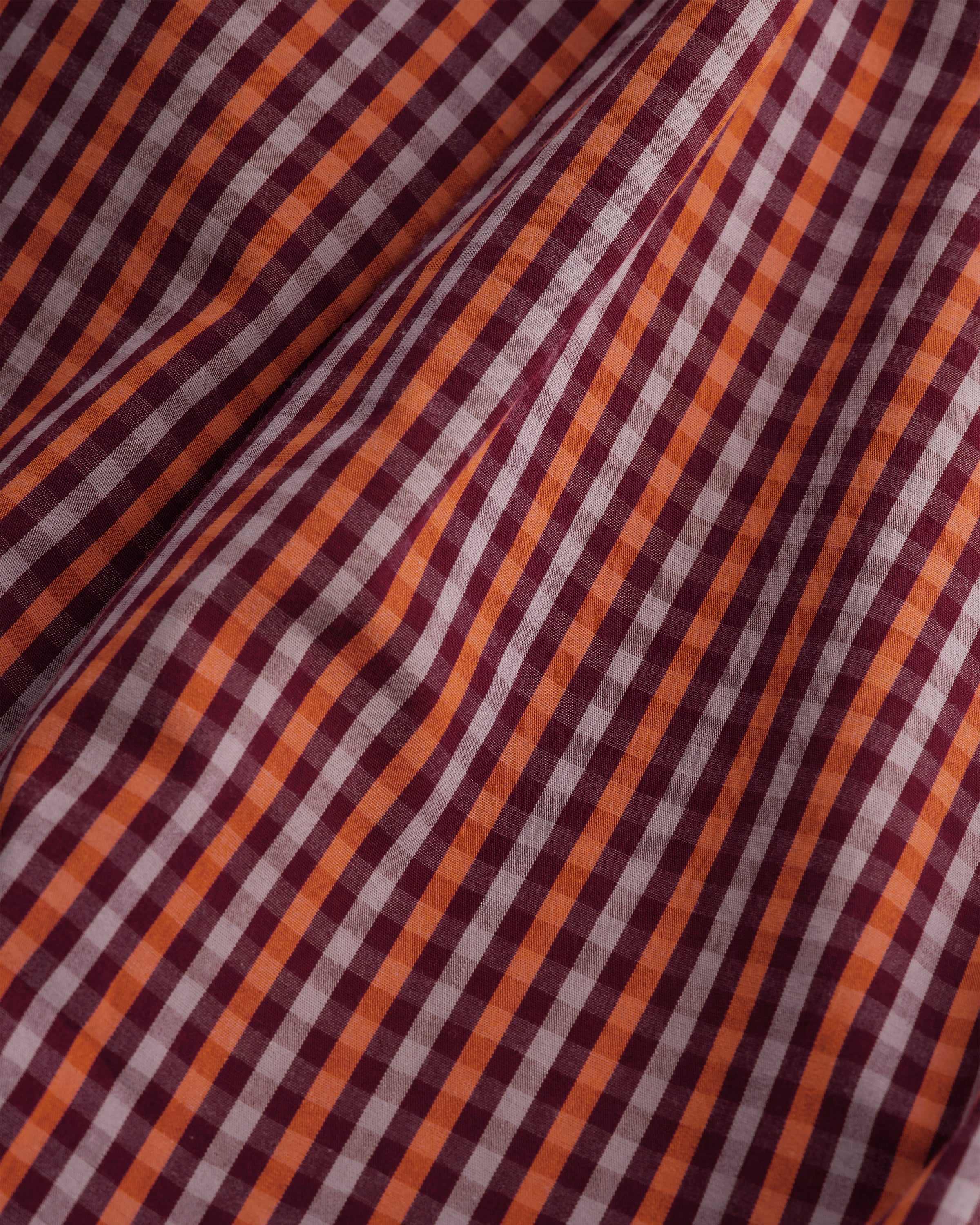 Belle Dress - Maroon Check - Image 8
