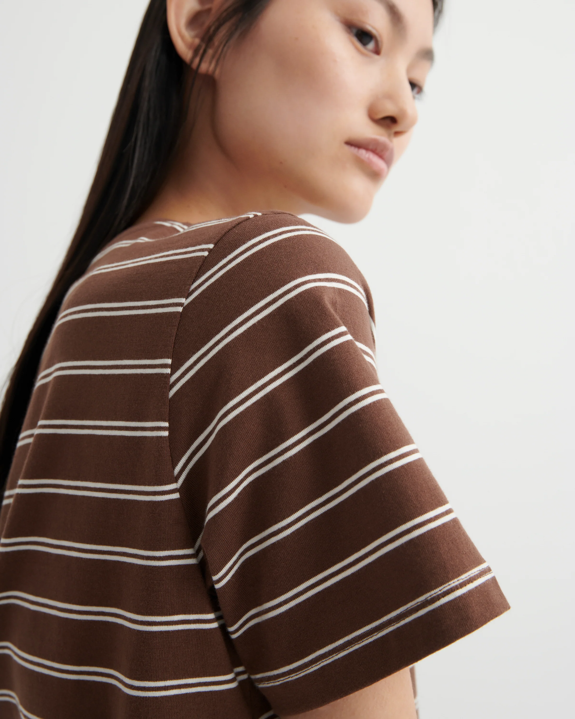 Classic Tee - Brown Stripe - Image 4
