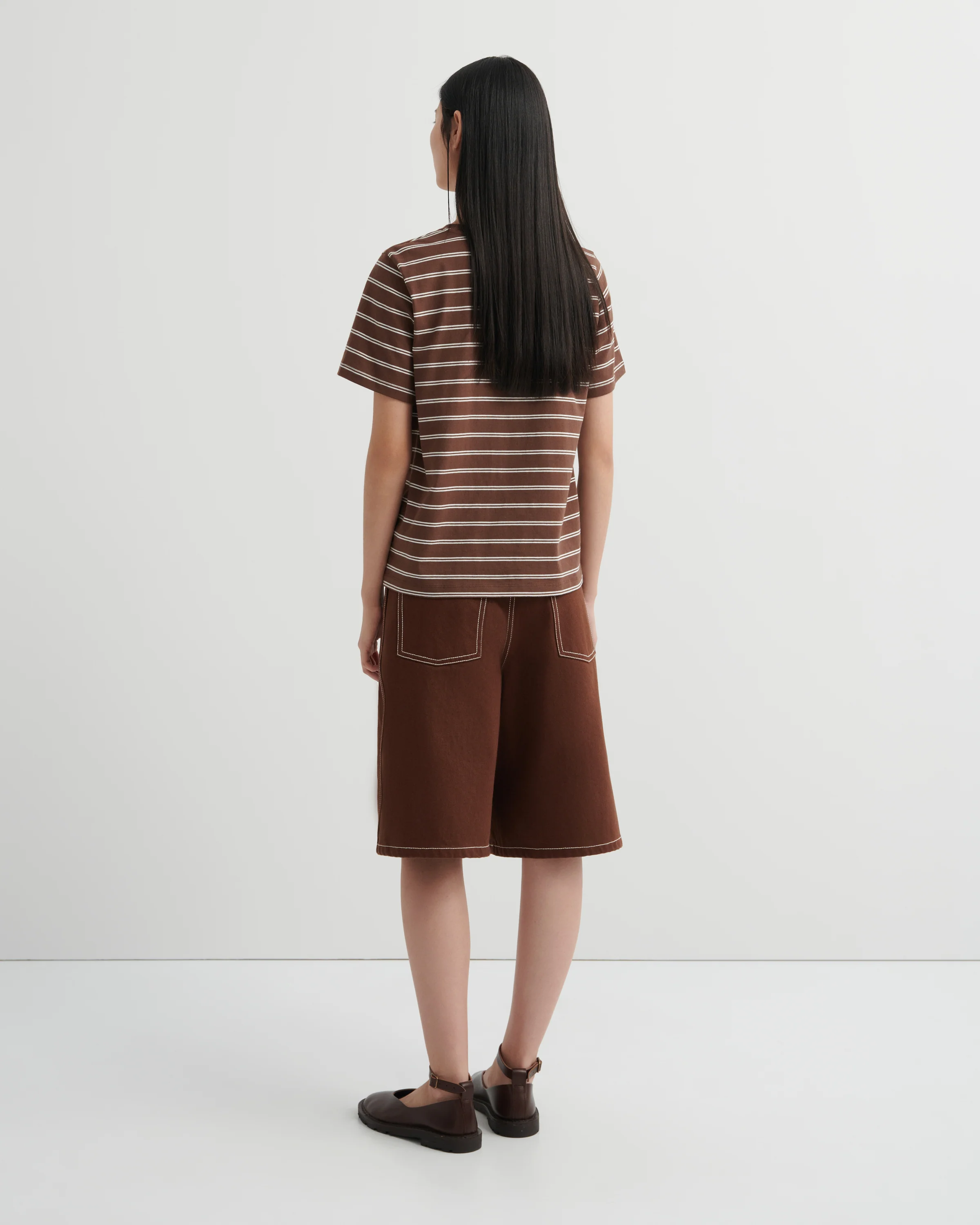 Classic Tee - Brown Stripe - Image 5