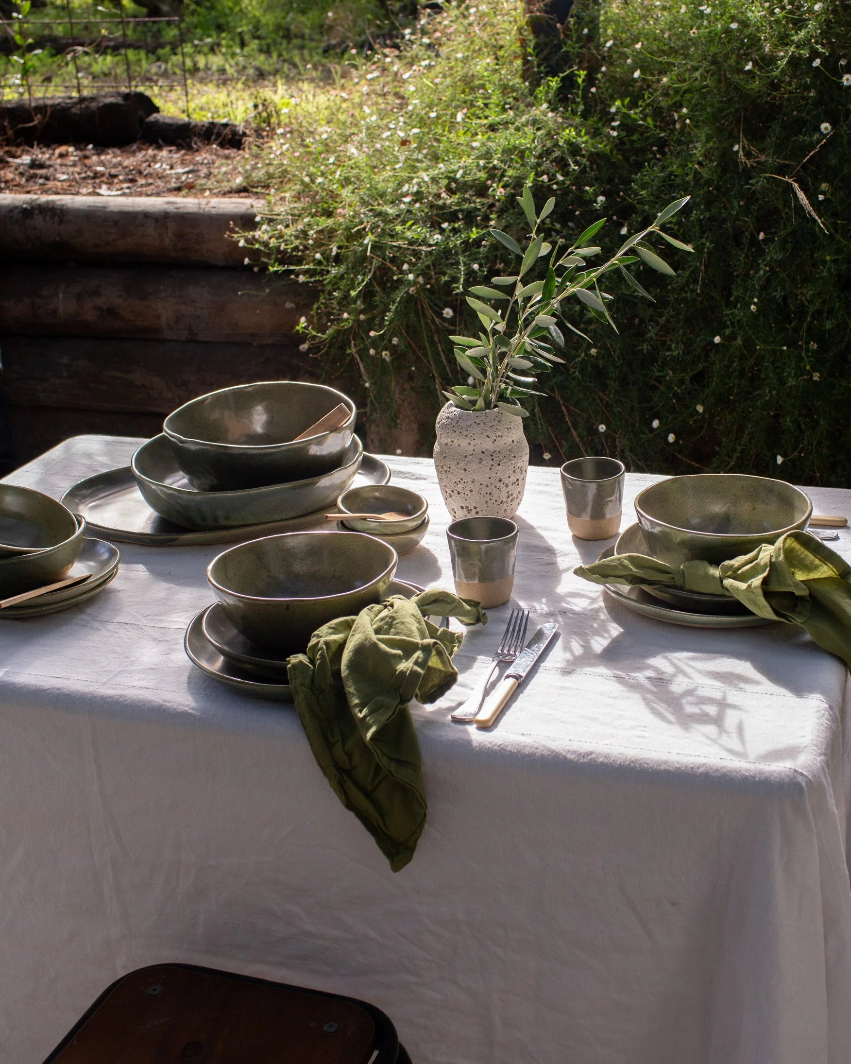 Large Serving Bowl - Kelp - Image 3