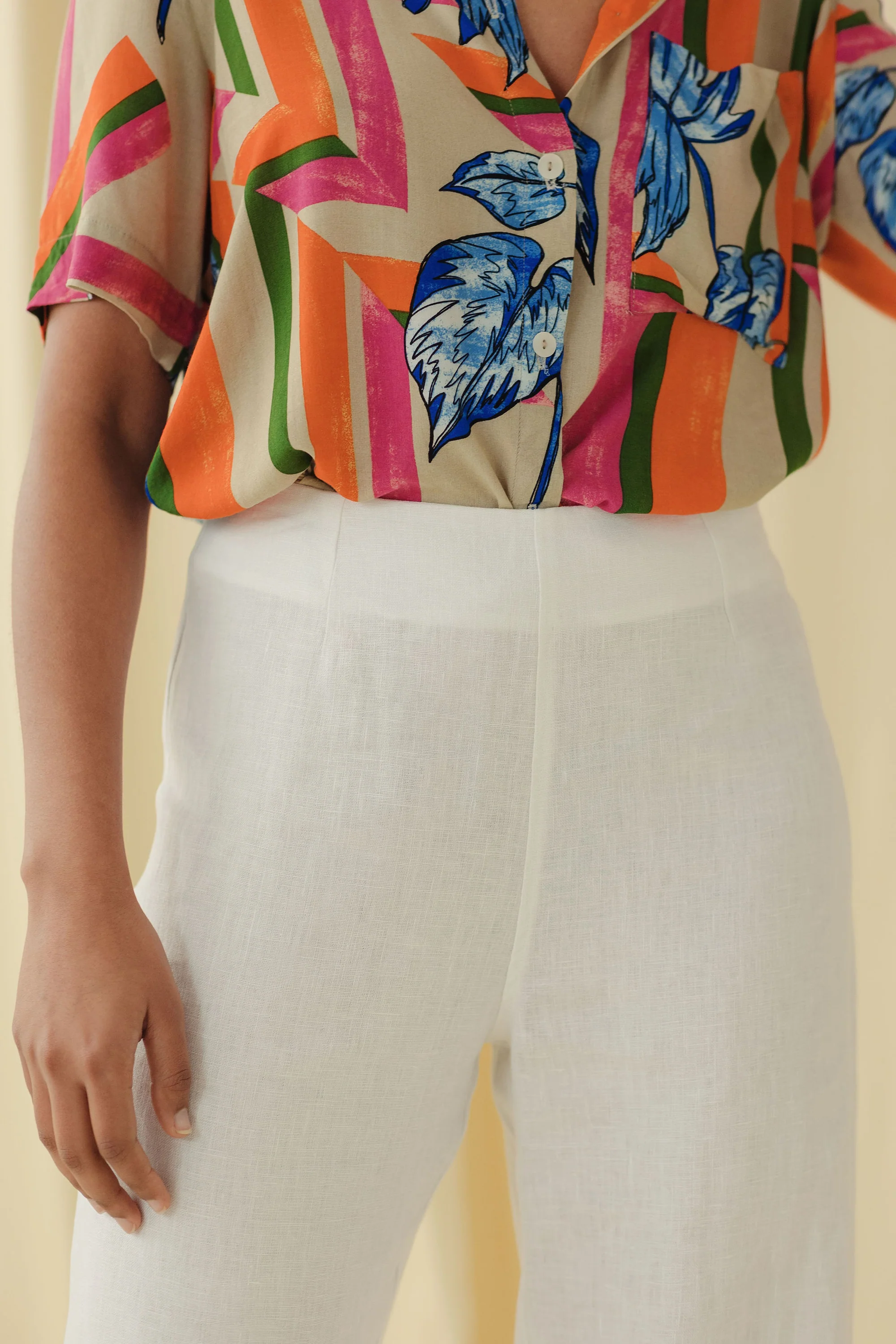 Moi Linen Pants - White - Image 5
