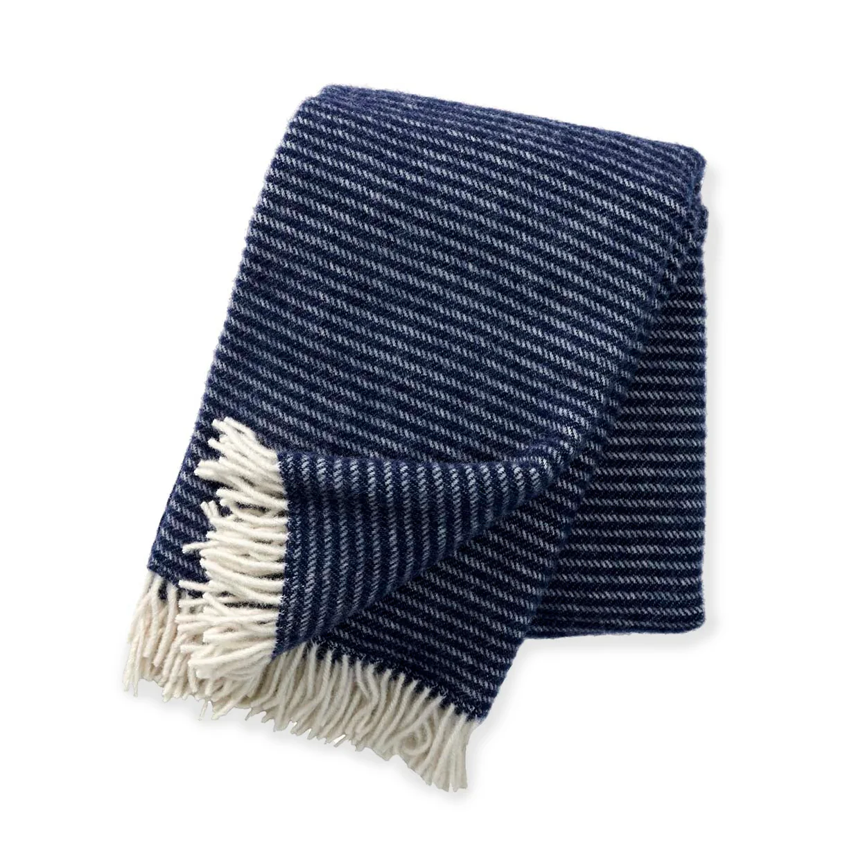 NZ Lambswool Throw - Ralph Navy